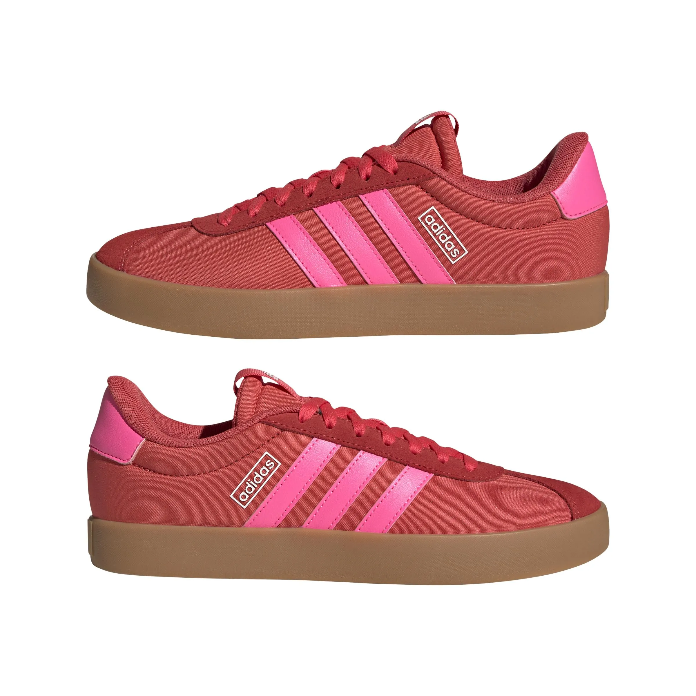 Adidas VL Court 3.0 Women's Shoes - Semi Lucid Red/Lucid Pink/Core White - 38 2/3 EU - immagine 6