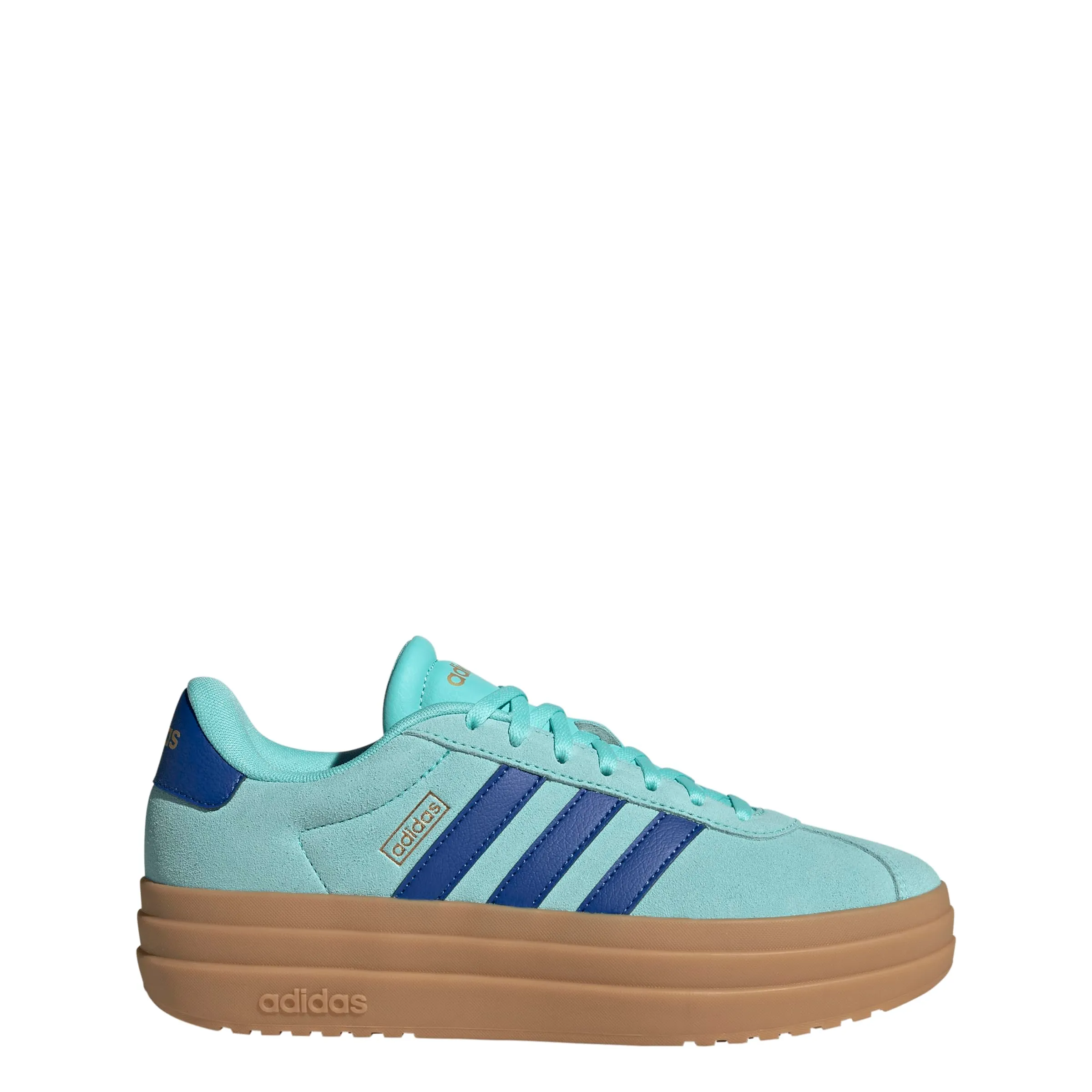 adidas VL Court Bold Shoes, Flash Aqua/Royal Blue/Gold Metallic, 38 EU - immagine 8