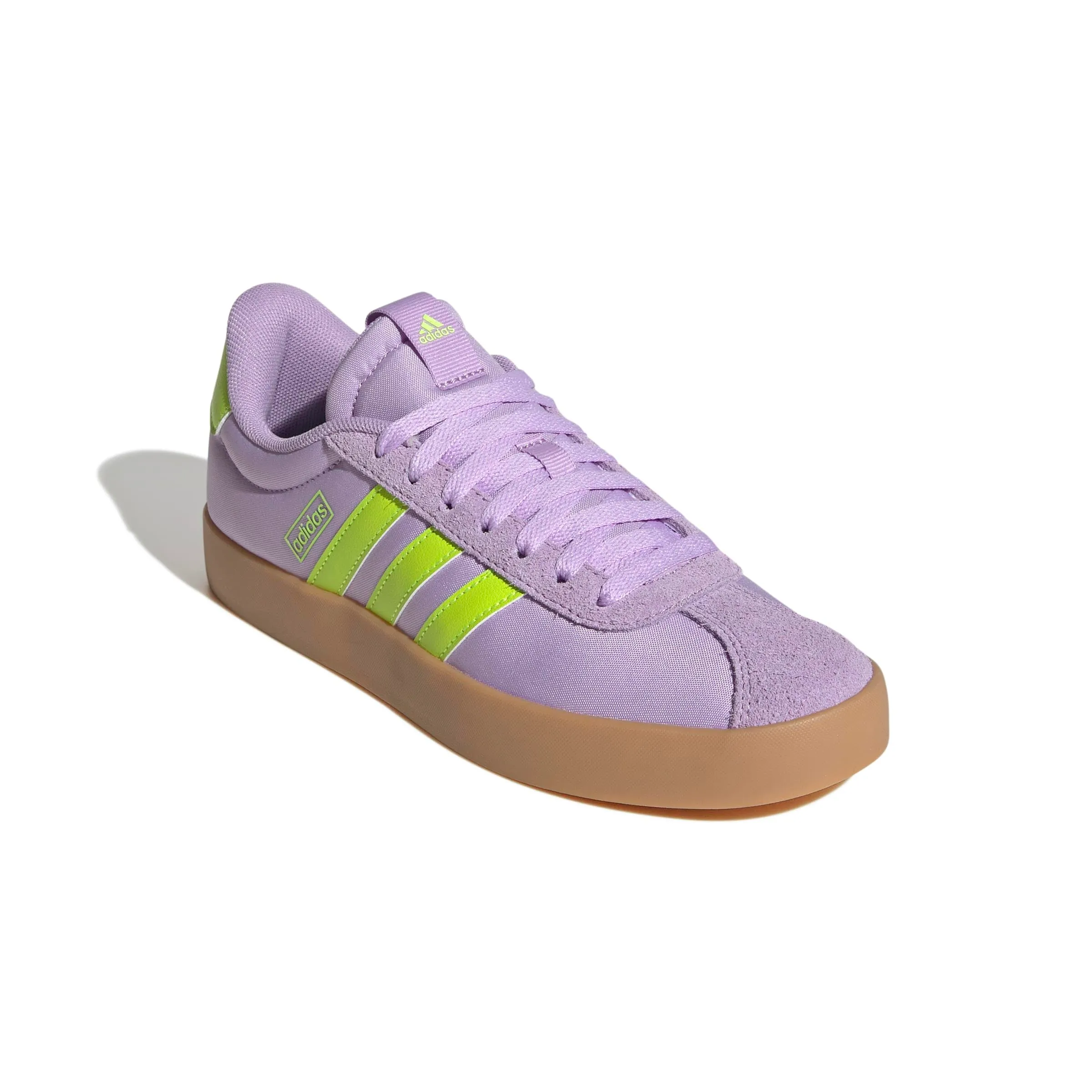 Adidas Donna VL Court 3.0 Shoes, Powder Plum/Solar Slime/Lucid Lemon, 37 1/3 EU - immagine 3