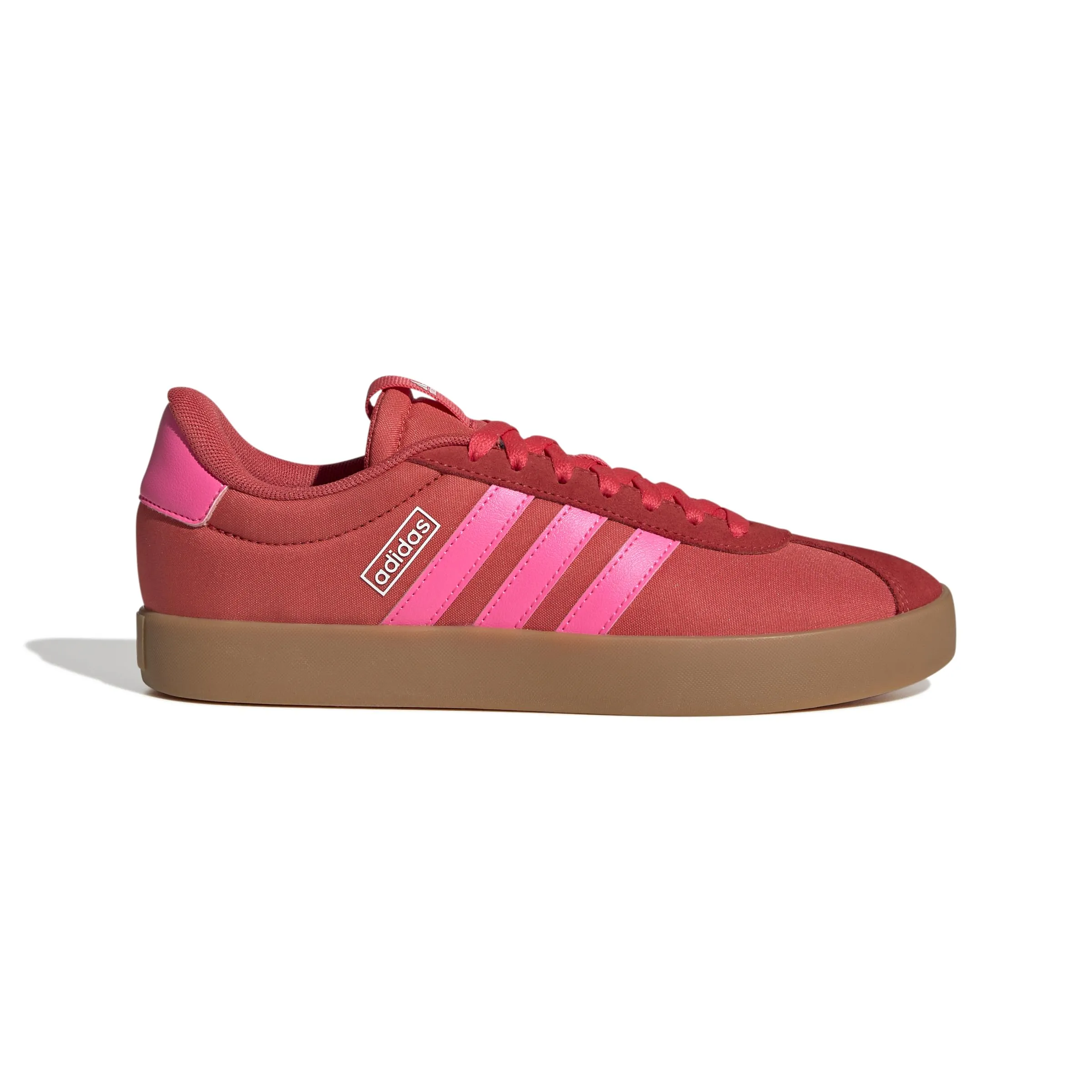 Adidas Donna VL Court 3.0 Shoes, Semi Lucid Red/Lucid Pink/Core White, 36 2/3 EU - immagine 2