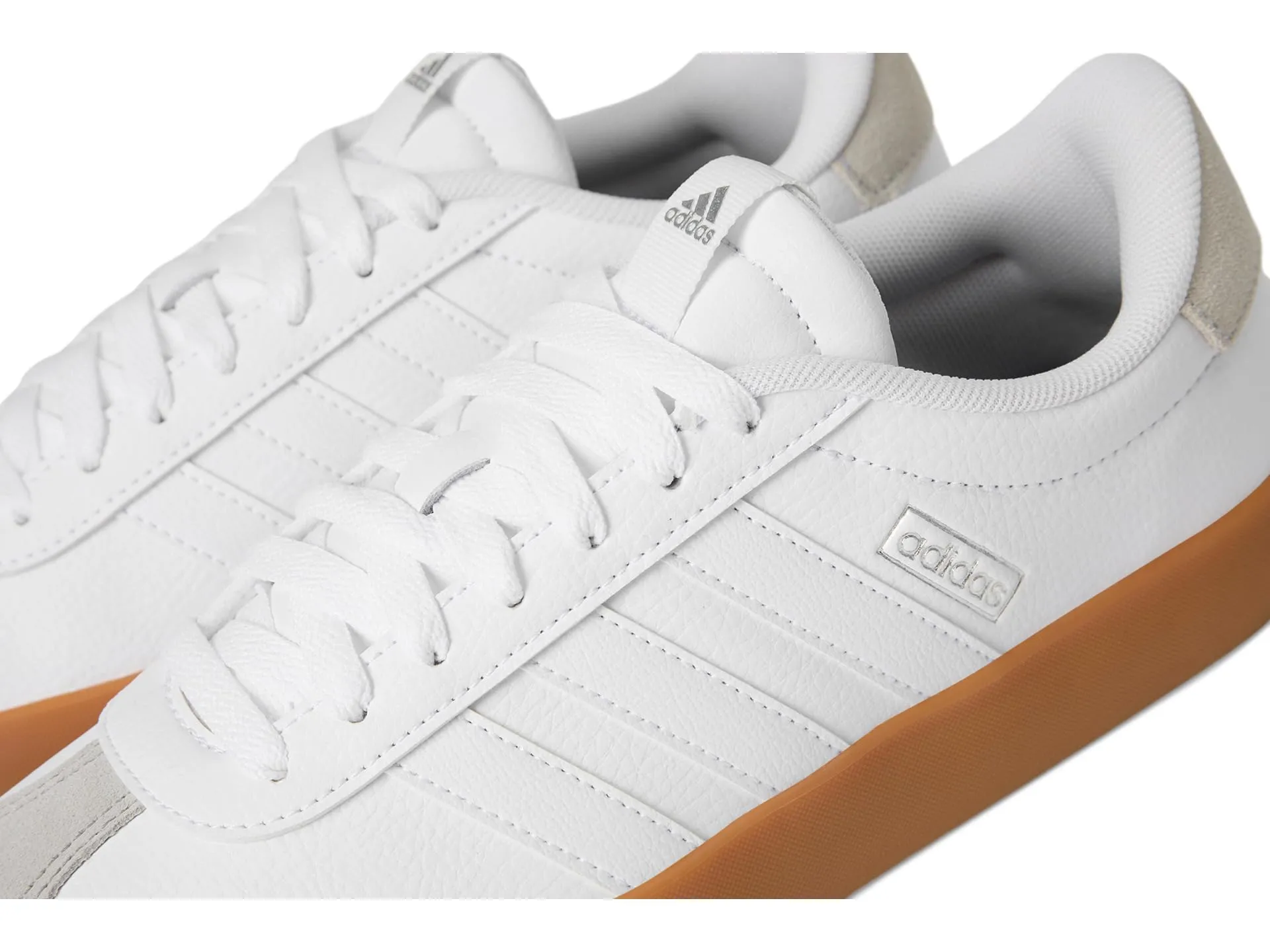adidas Donna VL Court 3.0 Shoes, Ftwr White/Ftwr White/Silver Met., 39 1/3 EU - immagine 2