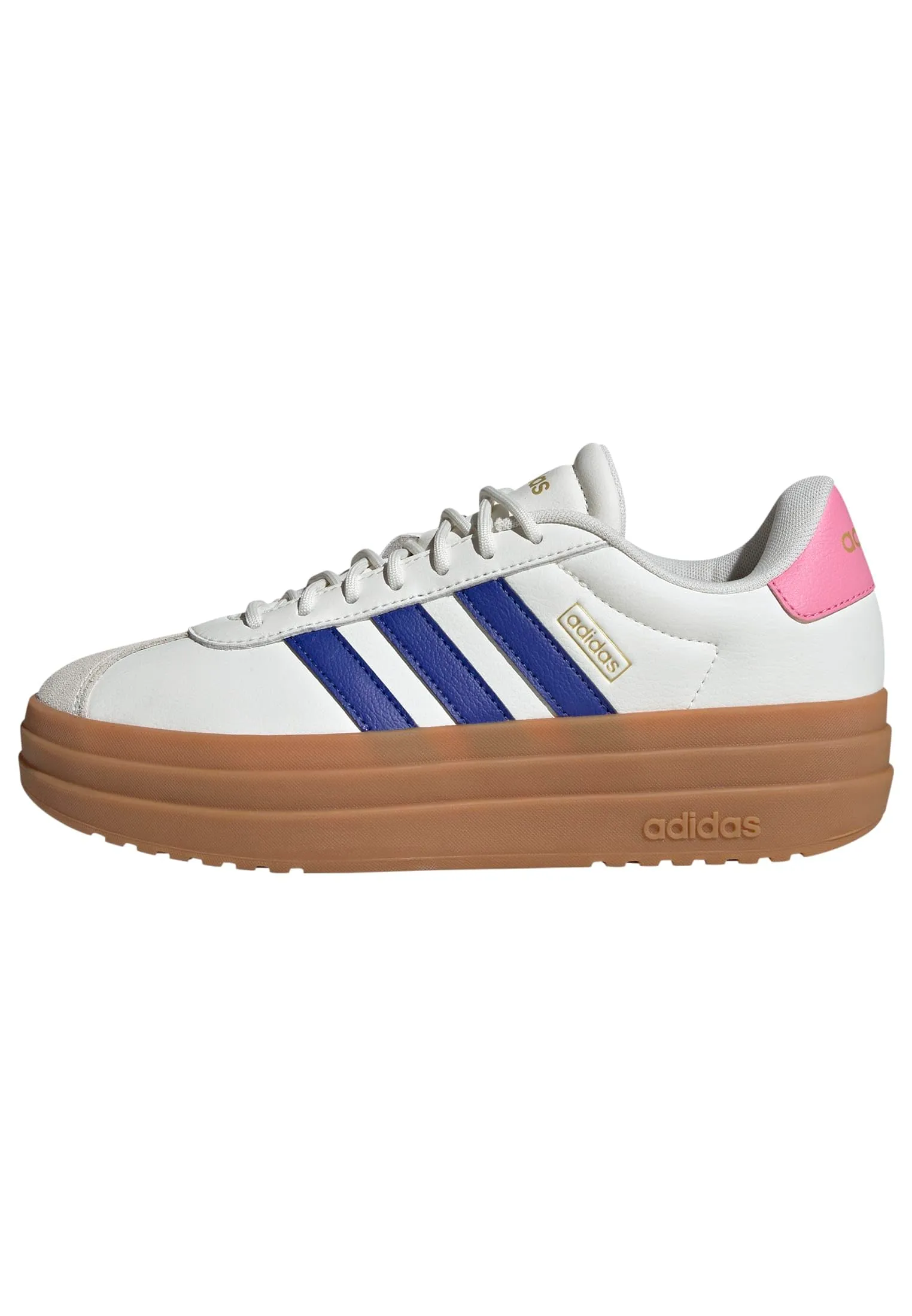 adidas Donna VL Court Bold Shoes, Core White/Semi Lucid Blue/Bliss Pink, 44 EU - immagine 1