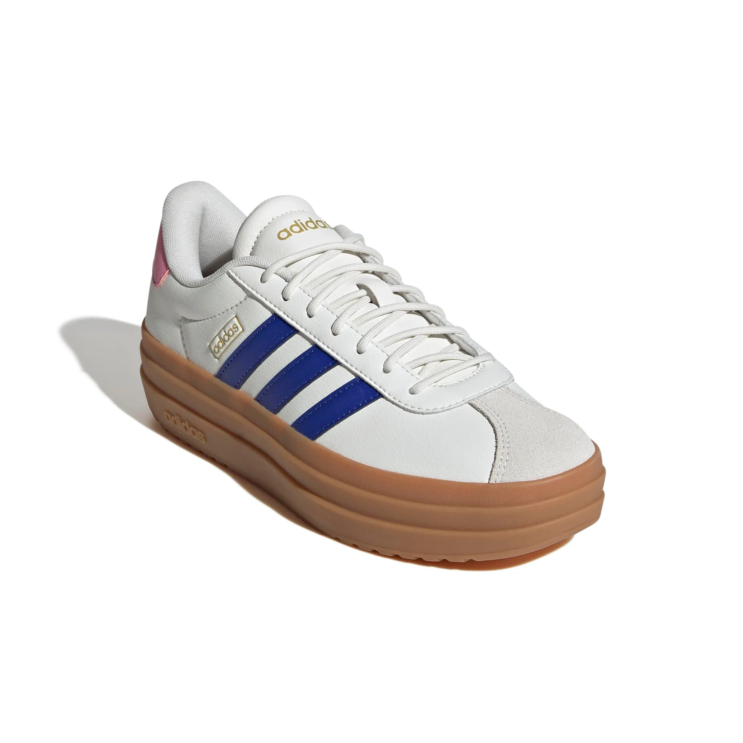 adidas Donna VL Court Bold Shoes, Core White/Semi Lucid Blue/Bliss Pink, 44 EU - immagine 3
