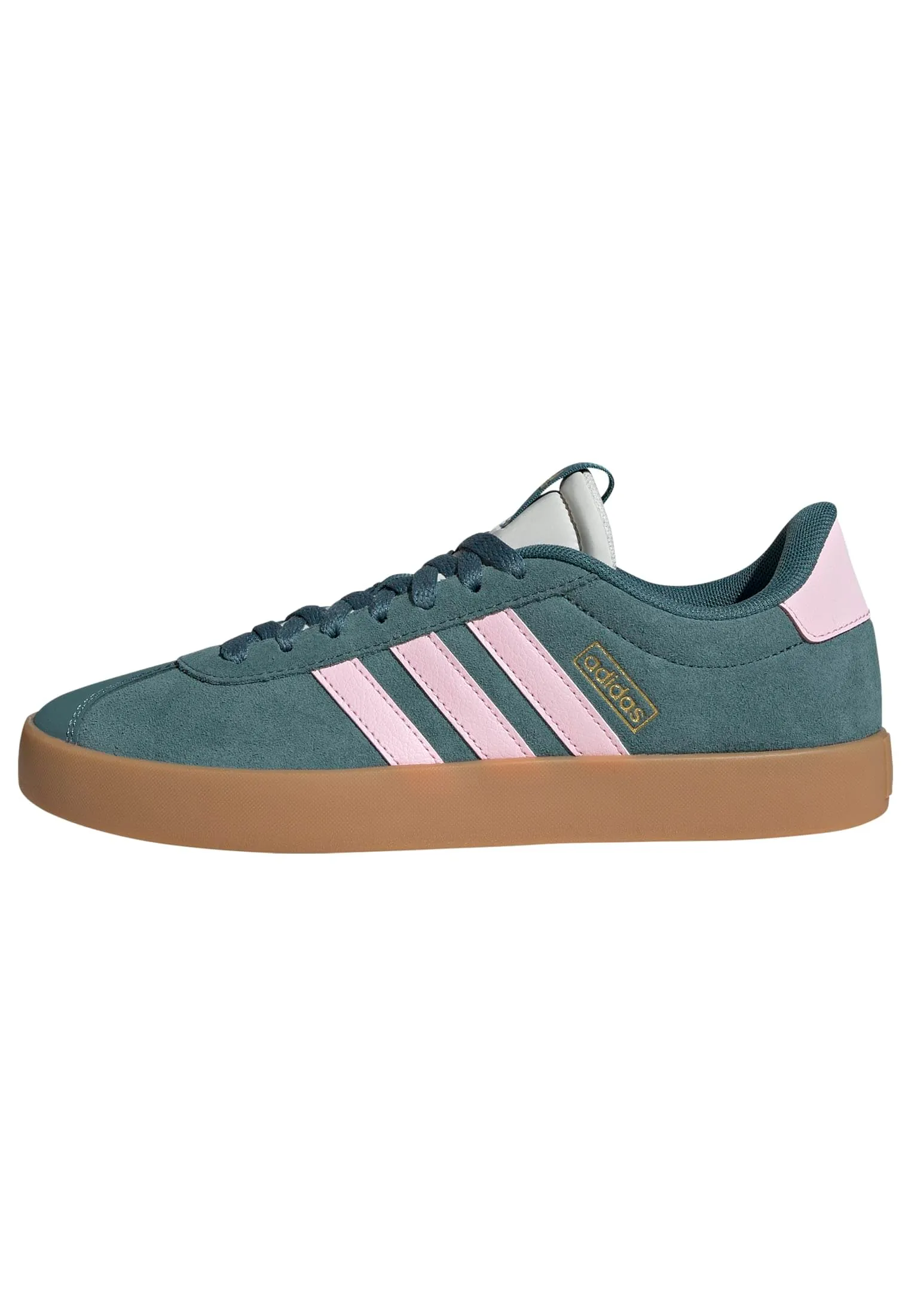 adidas VL Court 3.0 Shoes, Preloved Teal/Clear Pink/Gold Metallic, 43 1/3 EU - immagine 1