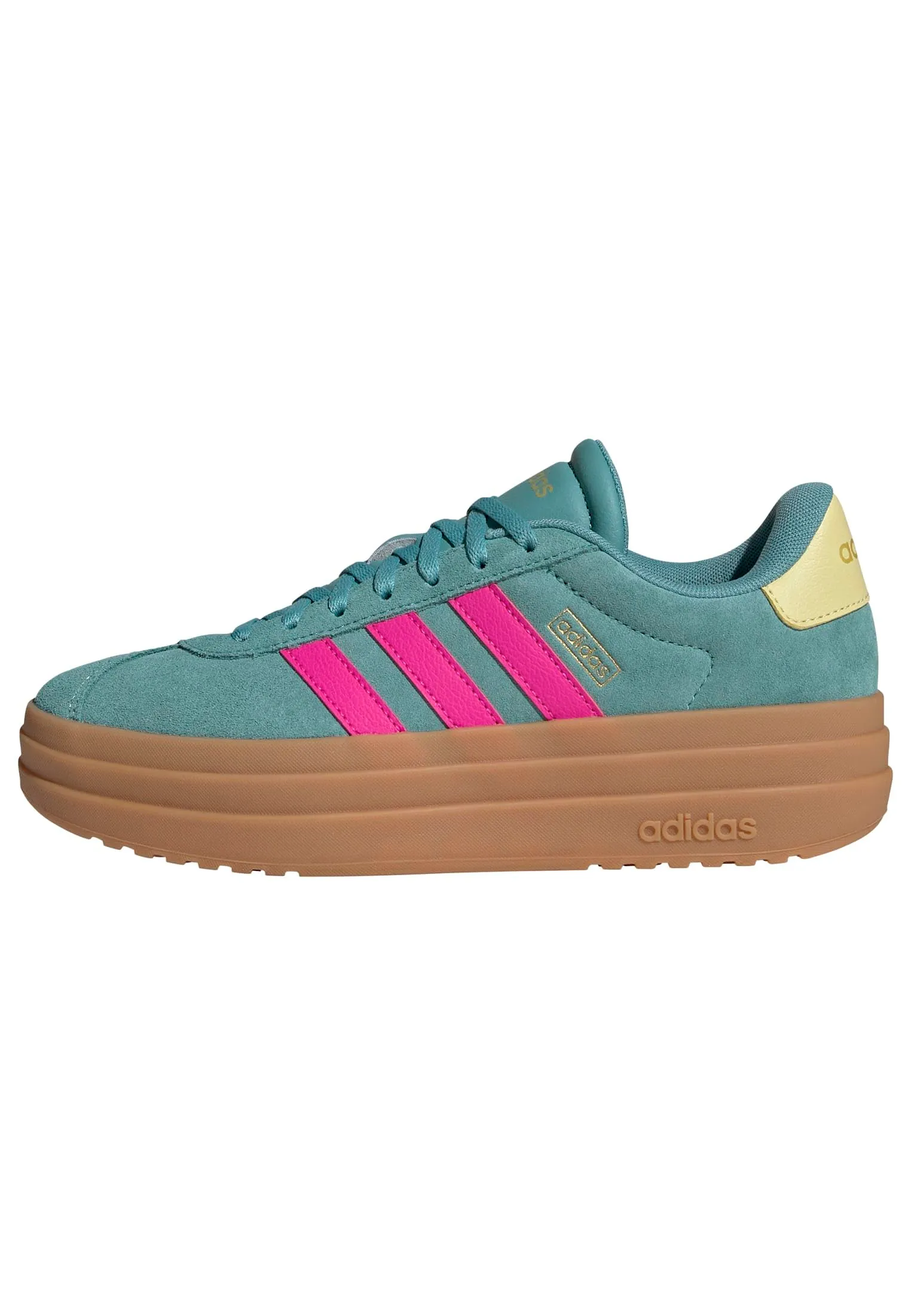Adidas VL Court Bold Shoes, Powder Teal/Shock Pink/Powder Yellow, 40 EU - immagine 1