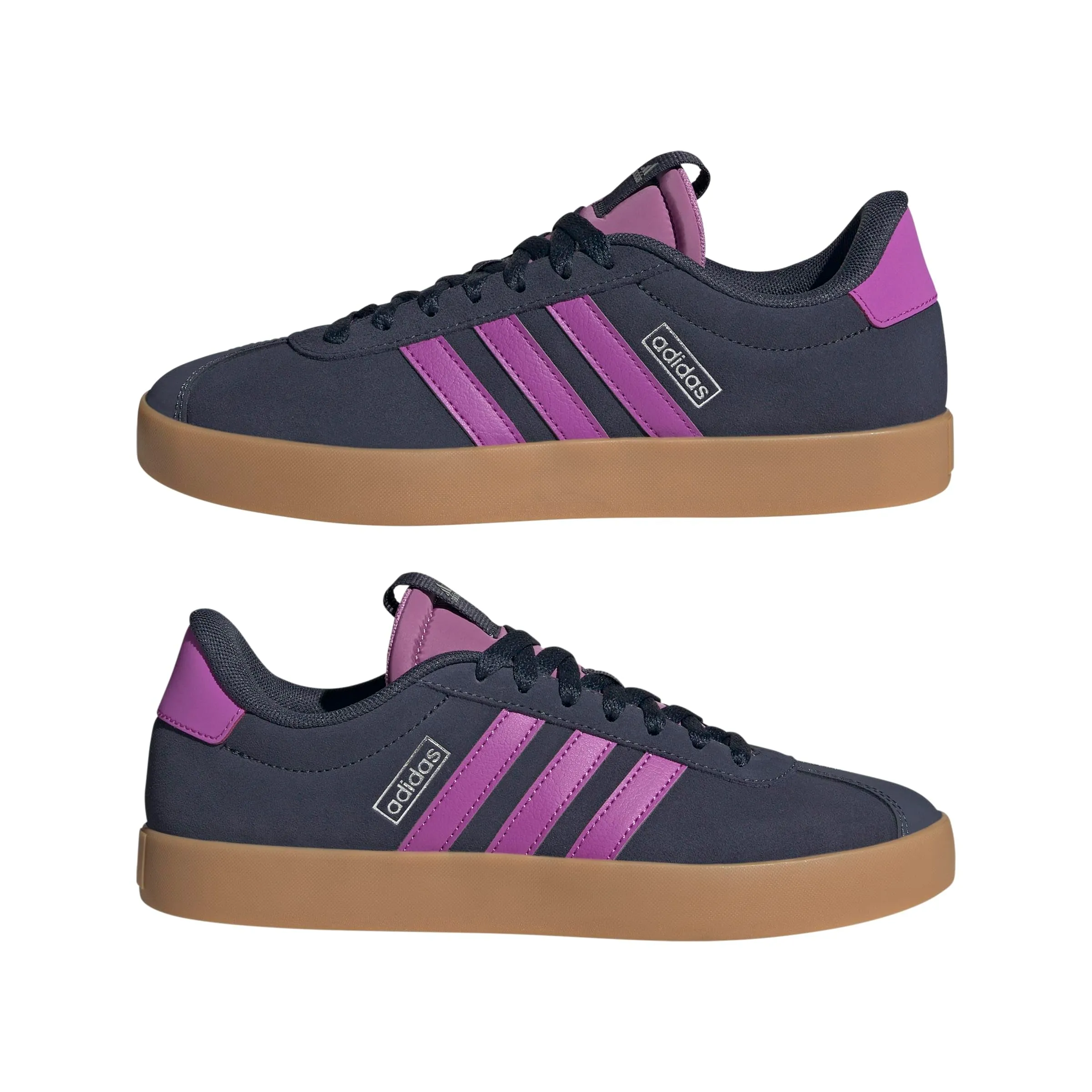 Adidas VL Court 3.0 Shoes, Shadow Navy/Purple Burst/Silver Met., 38 EU - immagine 8