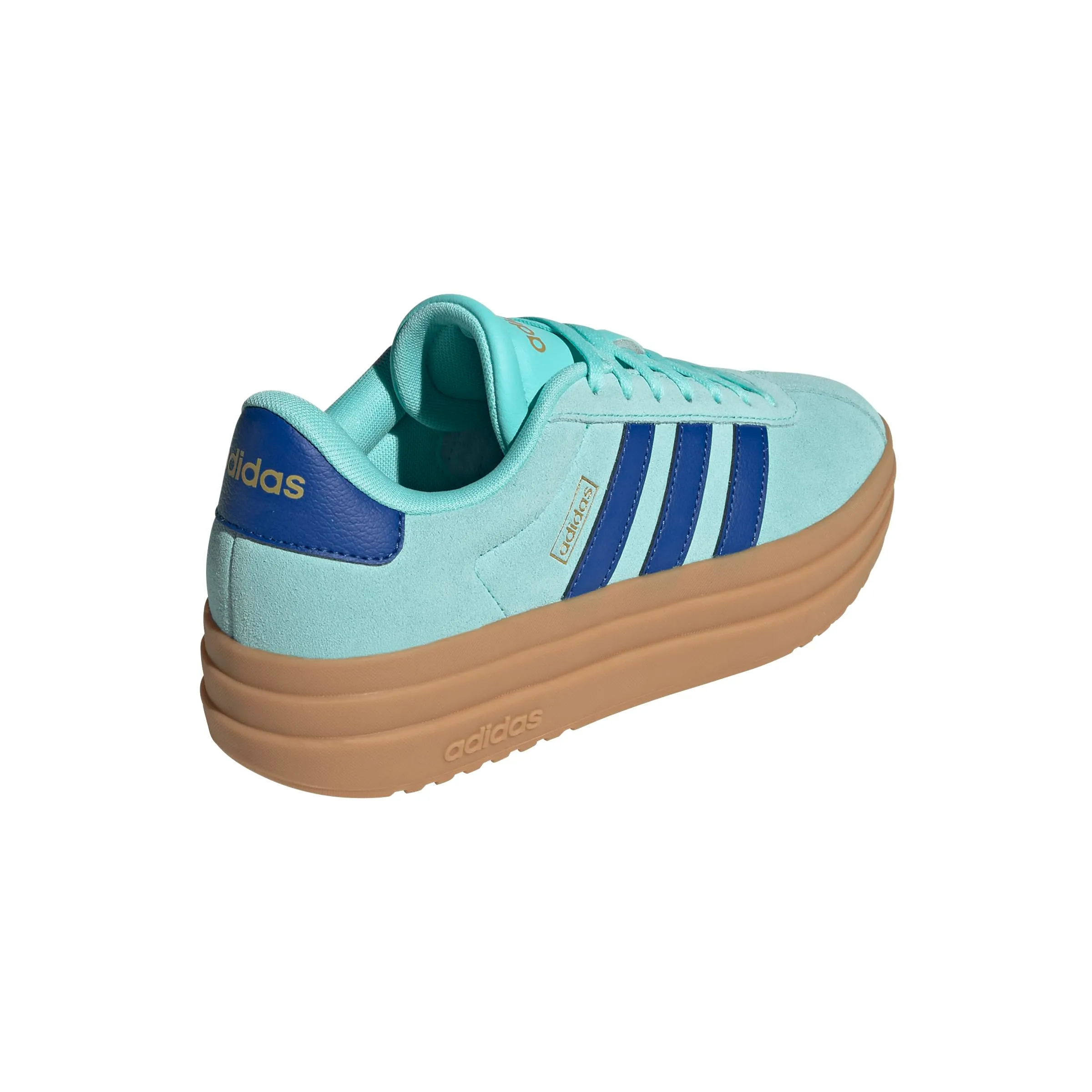 adidas VL Court Bold Shoes, Flash Aqua/Royal Blue/Gold Metallic, 44 EU - immagine 3
