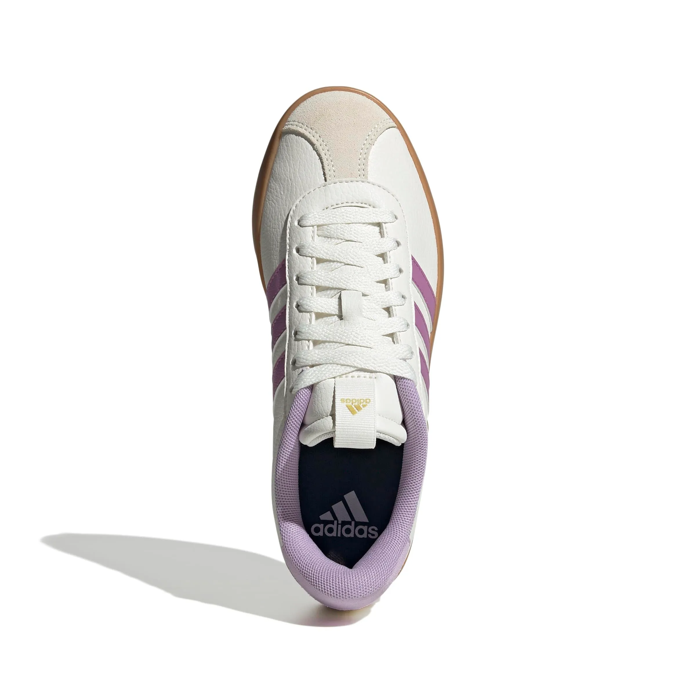 Adidas VL Court 3.0 Women's Shoes, Core White/Preloved Purple/Powder Plum, 38 EU - immagine 2