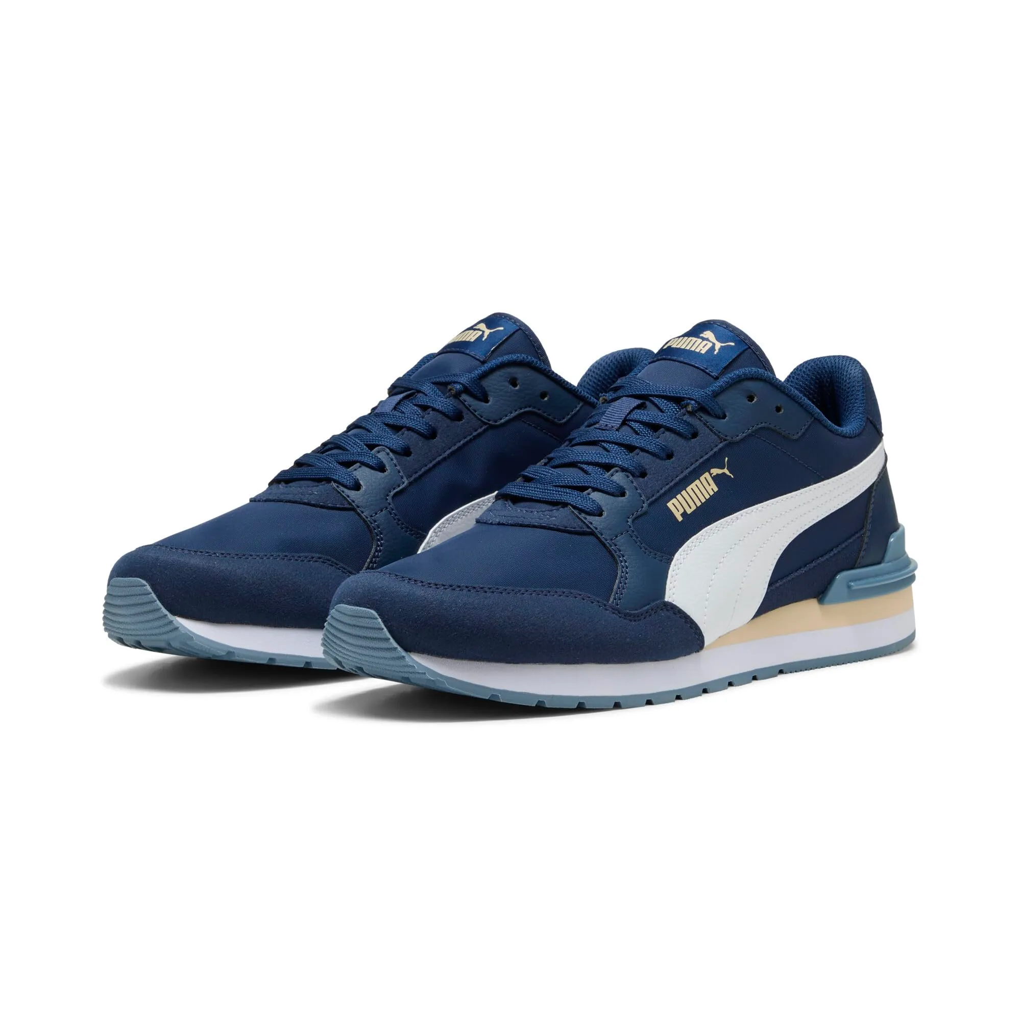 Puma St Runner V4 Canvas, White Persian Blue, 44 EU - immagine 1