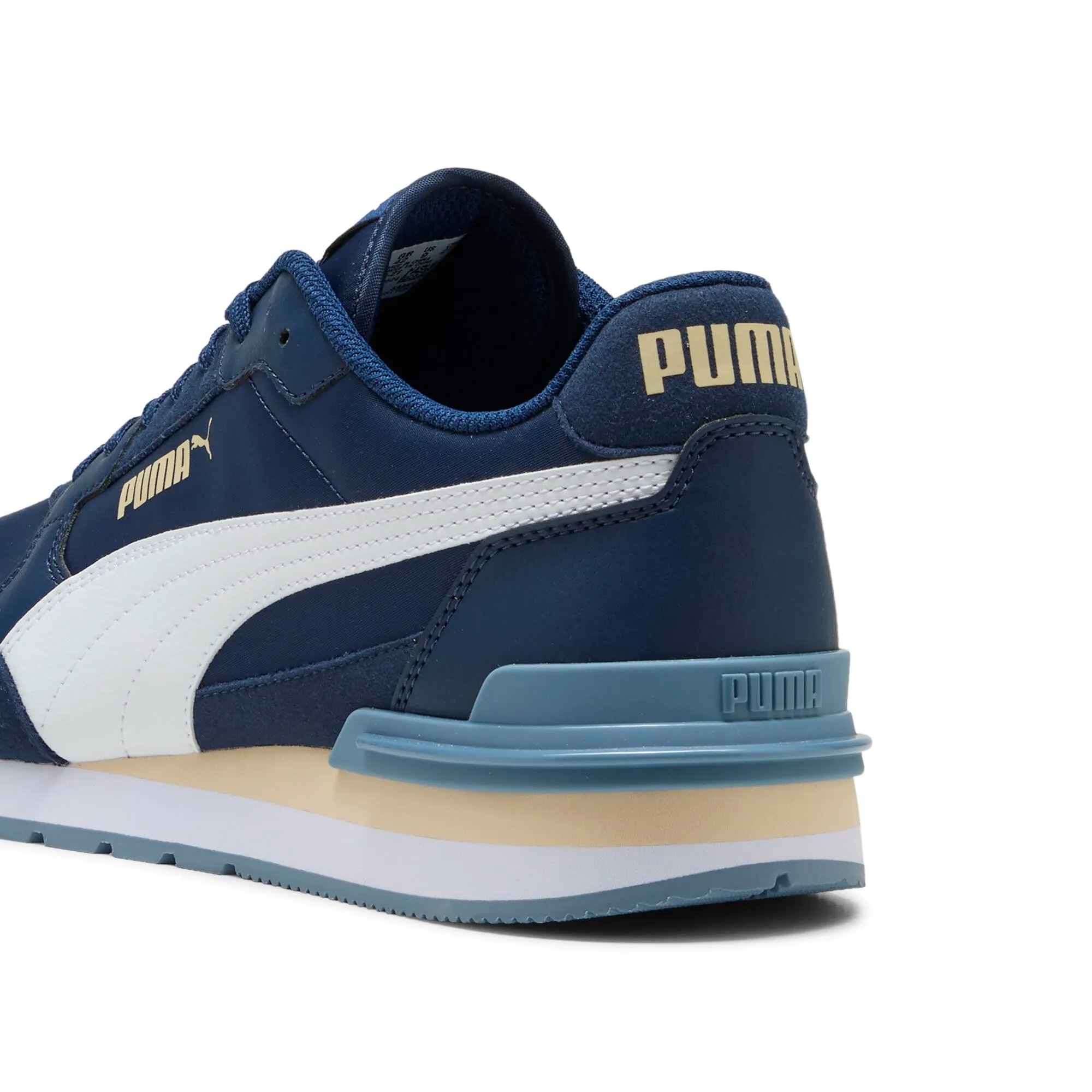 Puma St Runner Unisex Sneaker, White Persian Blue Canvas, 48.5 EU - immagine 2