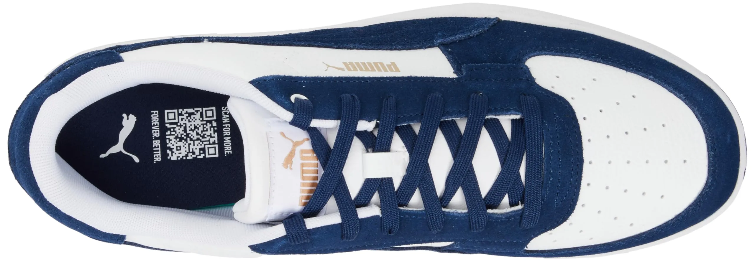 Puma Caven 2.0 Mono Sneaker Unisex, Puma White Persian Blue Puma Gold, 42.5 EU - immagine 3
