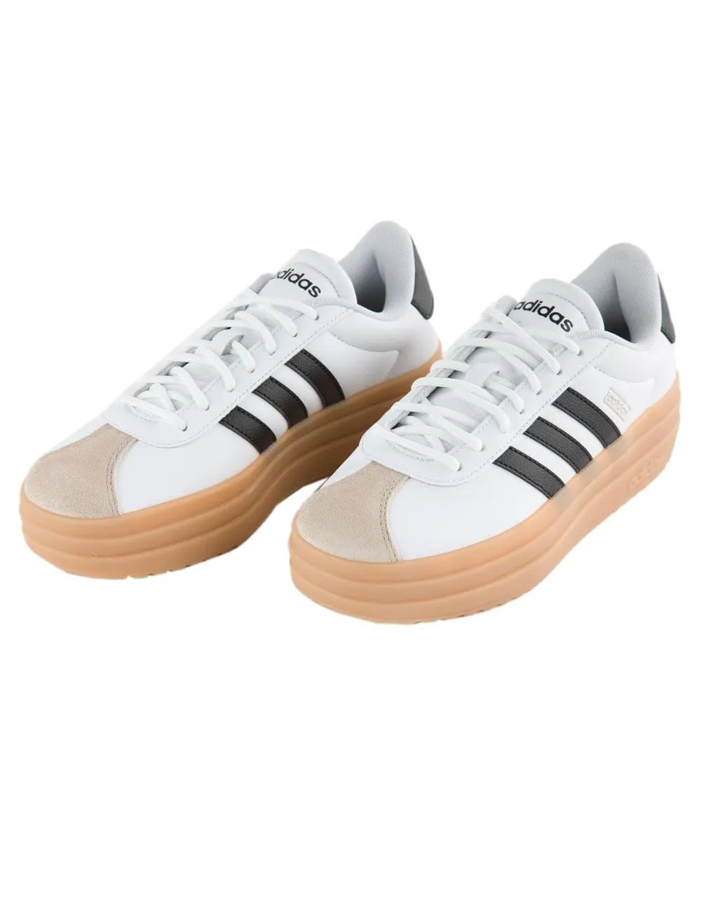 Adidas VL Court Bold Vegan Sneaker da donna, Ftwr White Crystal White, 6.5 - immagine 1