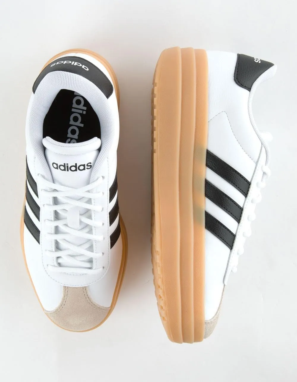 Adidas VL Court Bold Vegan Sneaker da donna, Ftwr White Crystal White, 6.5 - immagine 6