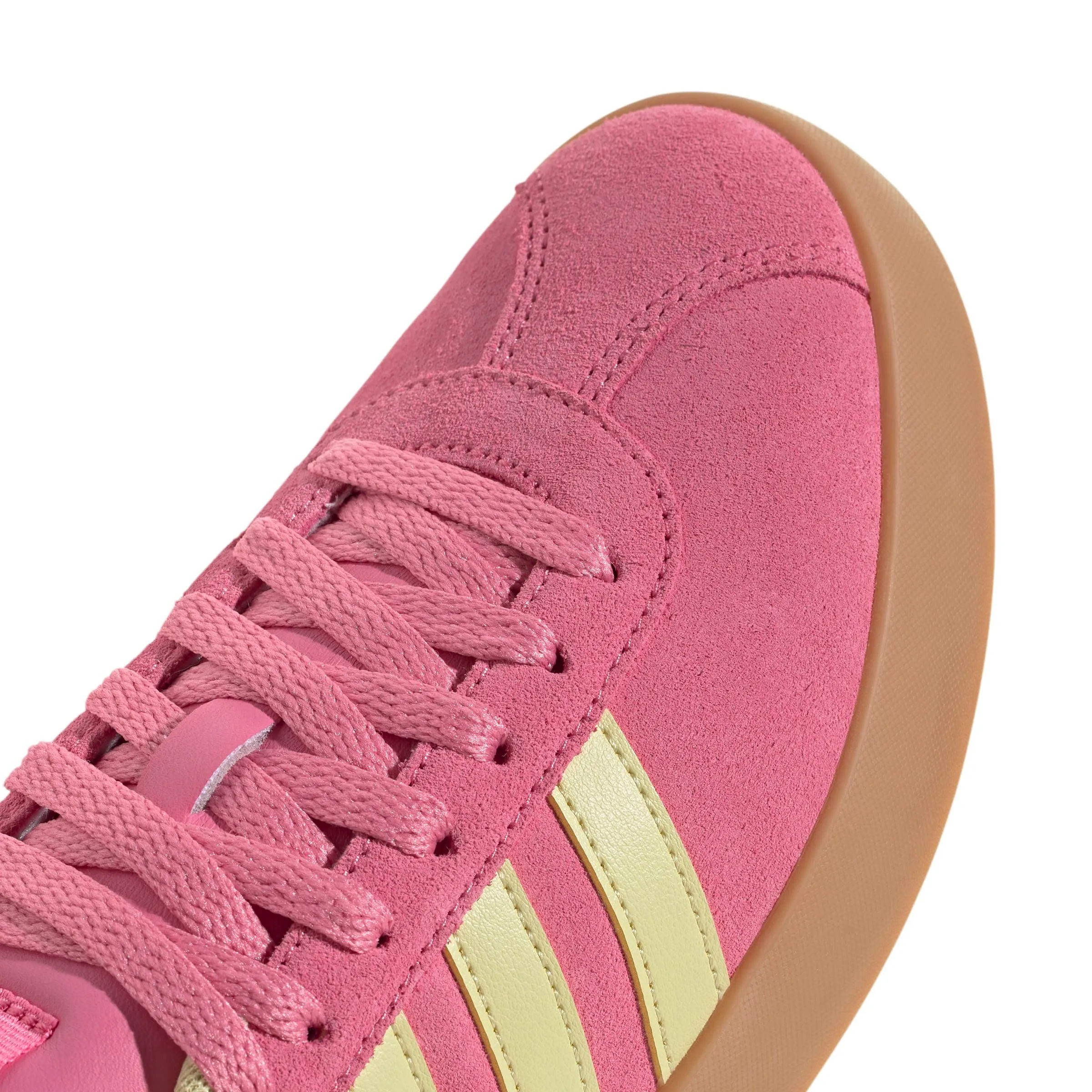 adidas VL Court 3.0 Donna, Rosa Fusione, Giallo Polvere, Oro Metallizzato, 40 EU - immagine 7
