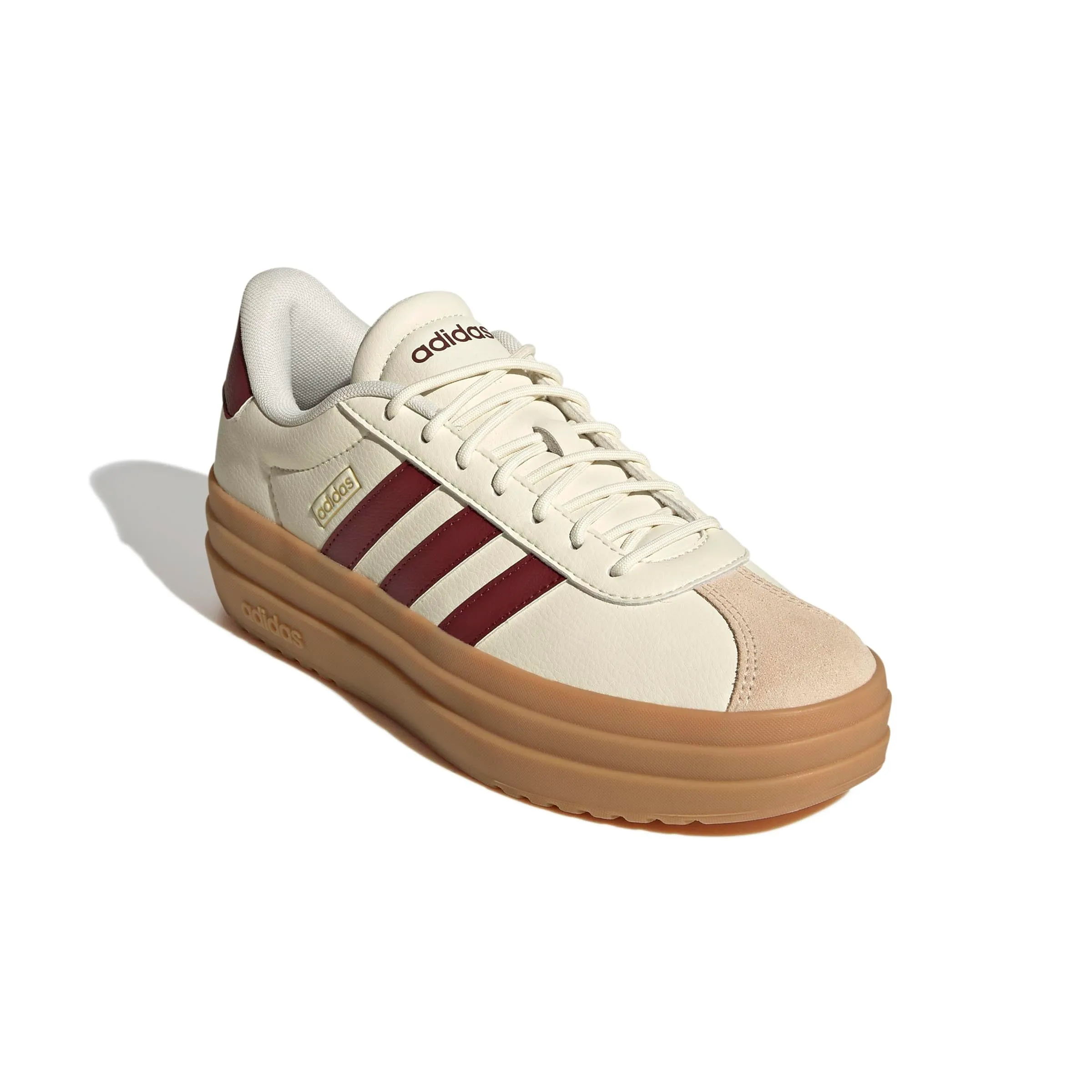 Adidas VL Court 3.0 Bianco Sporco/Rosso Ombra/Sabbia Cristallo, 42 - immagine 6