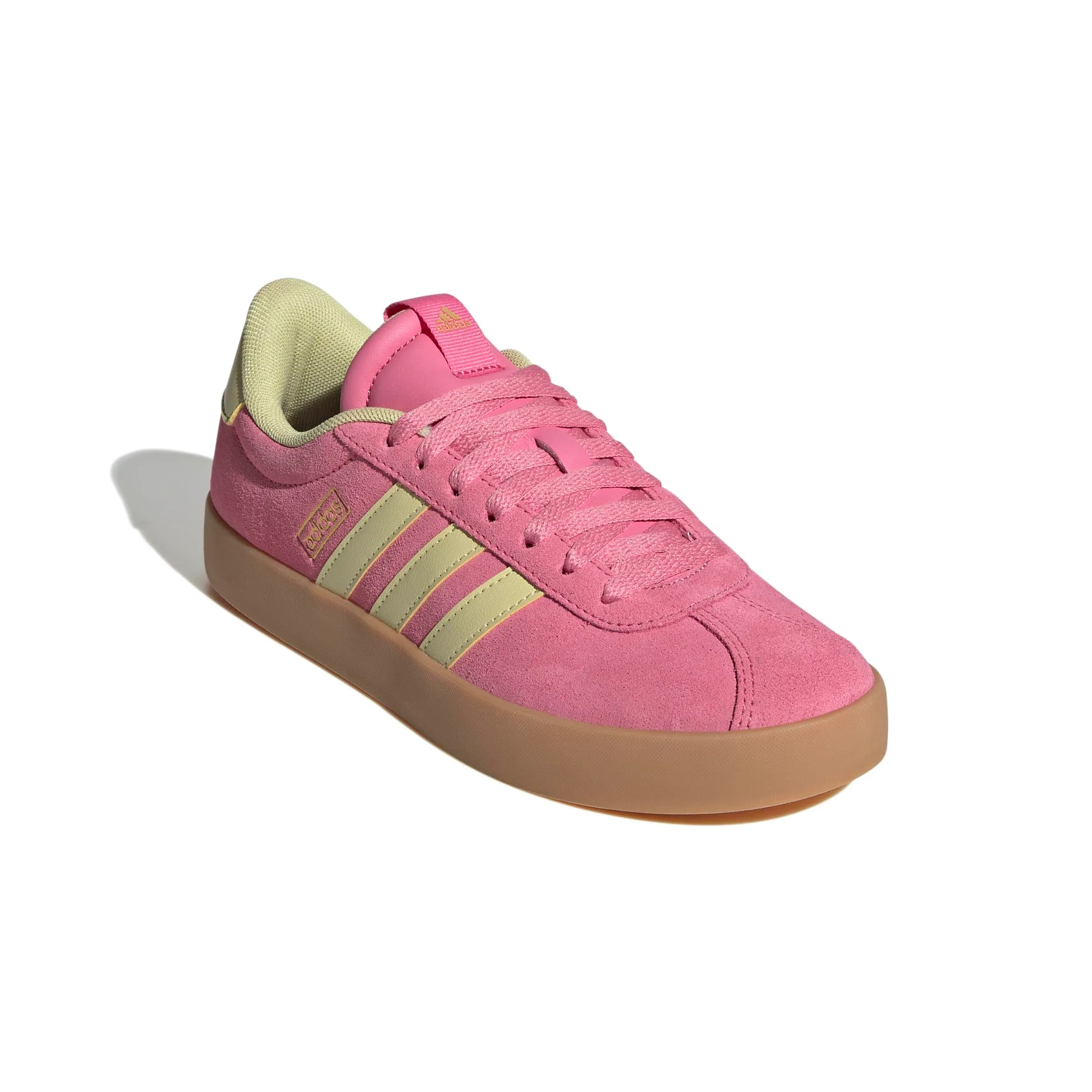 adidas NEO VLCOURT Sneakers, Pink Fusion Giallo Cipria Oro Metallizzato, 39 1/3 EU - immagine 4