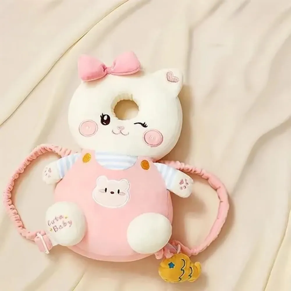 Bambebe Cuscino Anticaduta Protezione Testa per Neonato e Bambini, Zainetto Regolabile Primi Passi (Gatto) - immagine 3