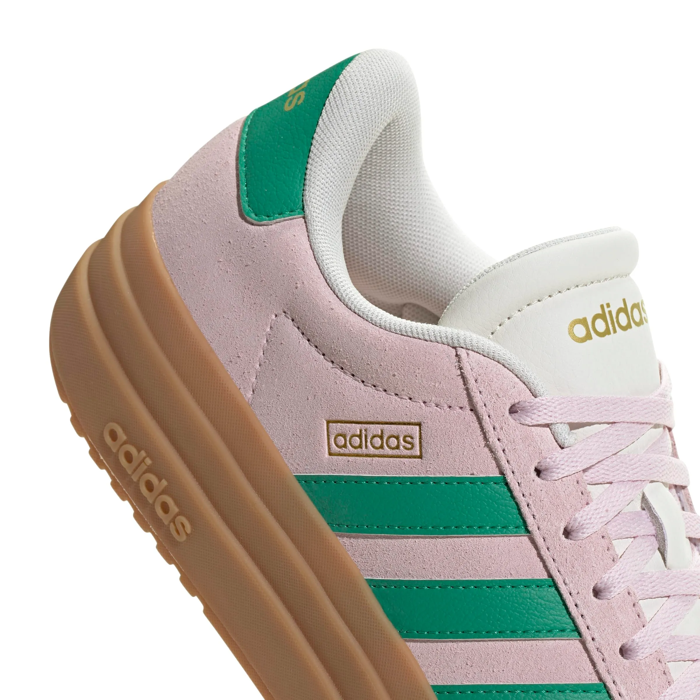 adidas VL Court Bold Shoes, Clear Pink/Court Green/Core White, 37 1/3 EU - immagine 6