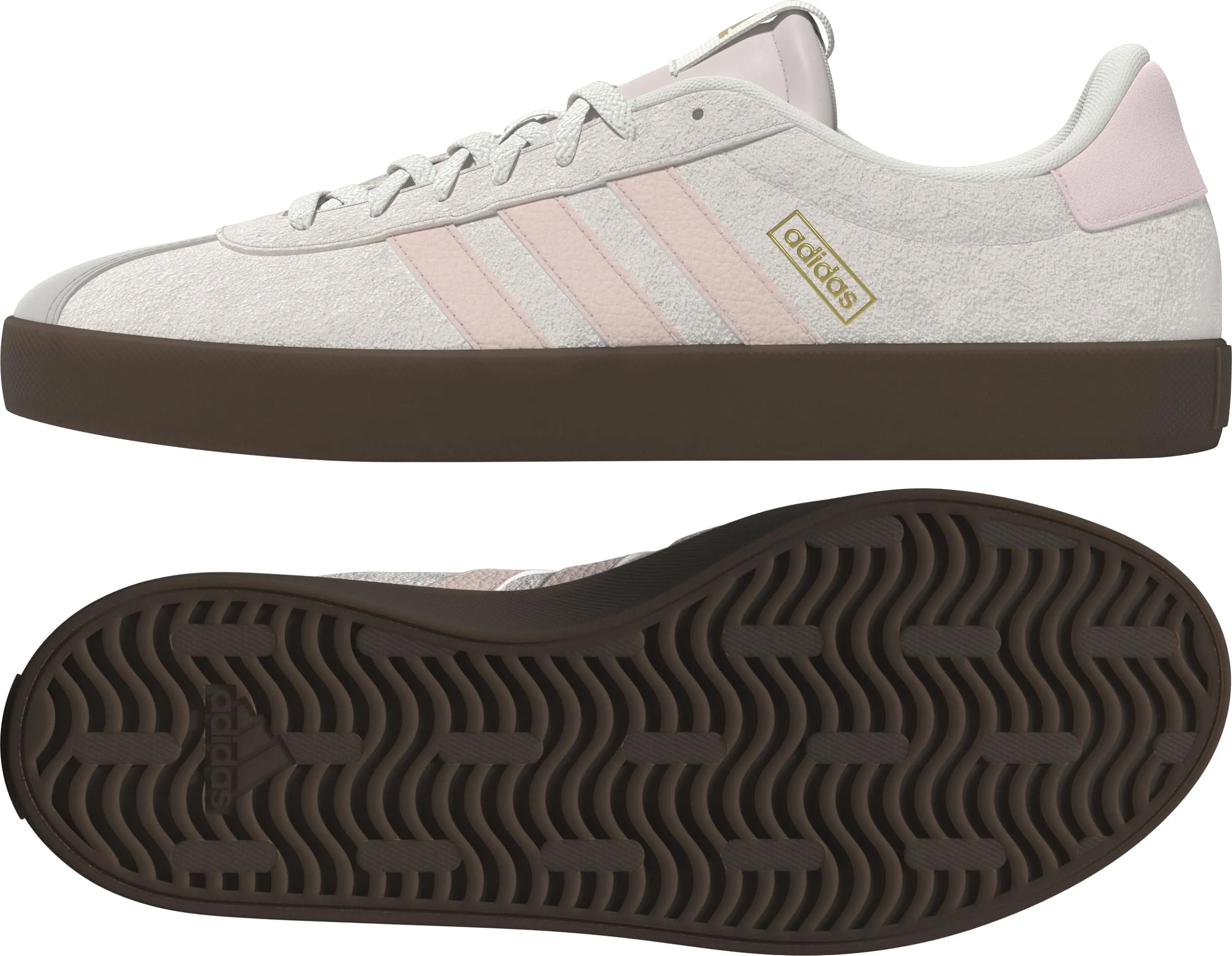 Adidas Donna VL Court 3.0 Shoes, Off White/Wonder Quartz/Gold Met., 40 2/3 EU - immagine 9