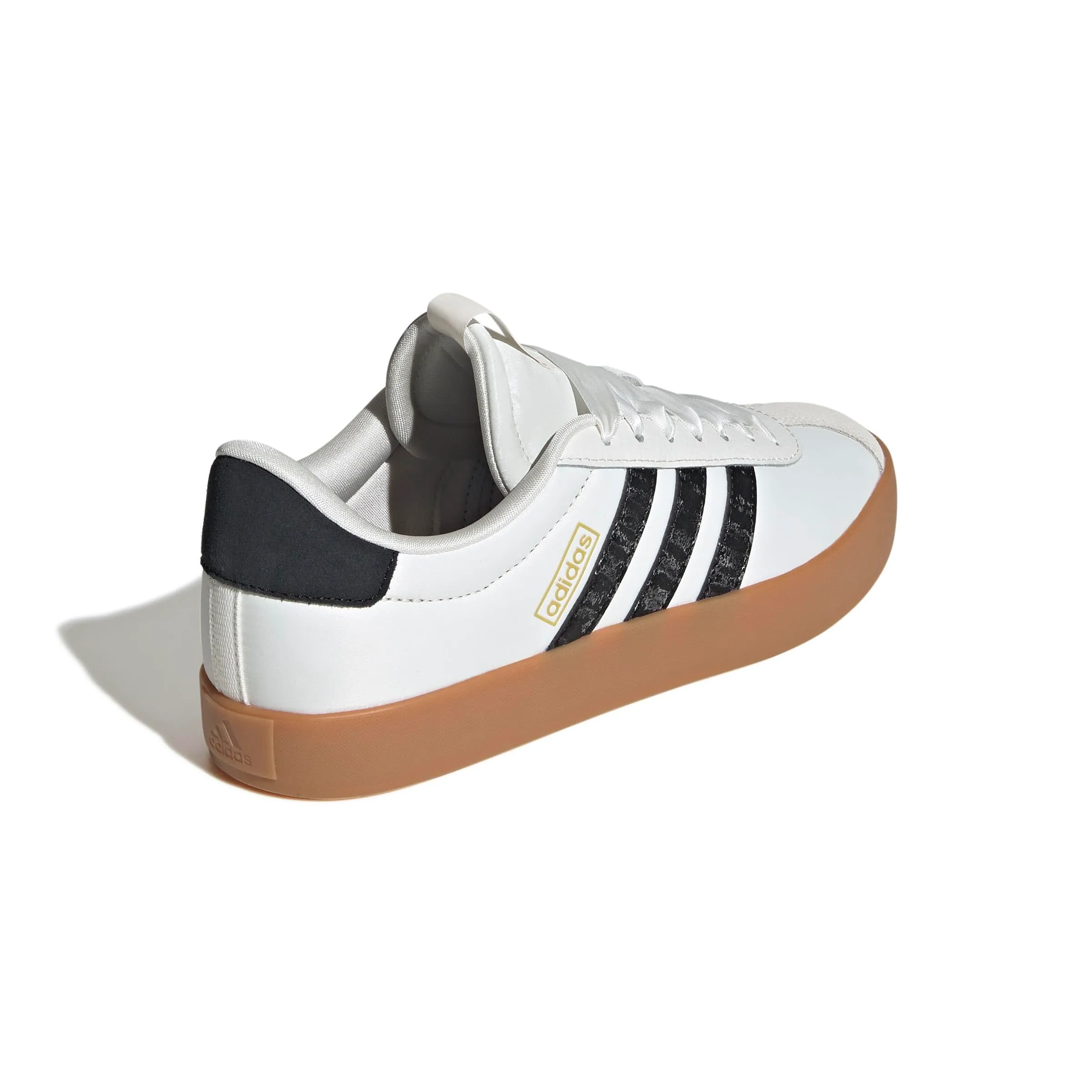 Adidas VL Court 3.0 Shoes - Core White/Core Black/Gold Met., 37 1/3 EU - immagine 5