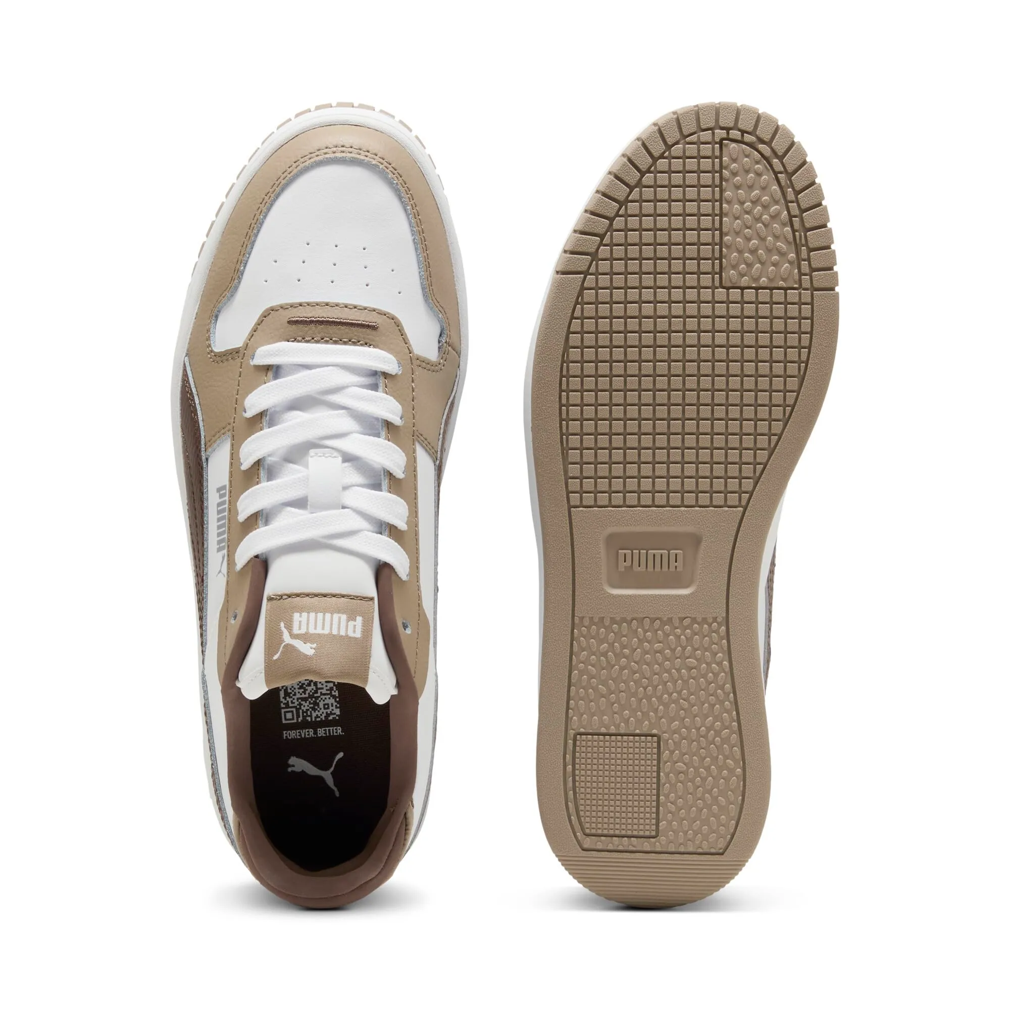 Puma Carina Street Sneaker - White Flat Bronze Ice Coffee - 42 EU - immagine 5