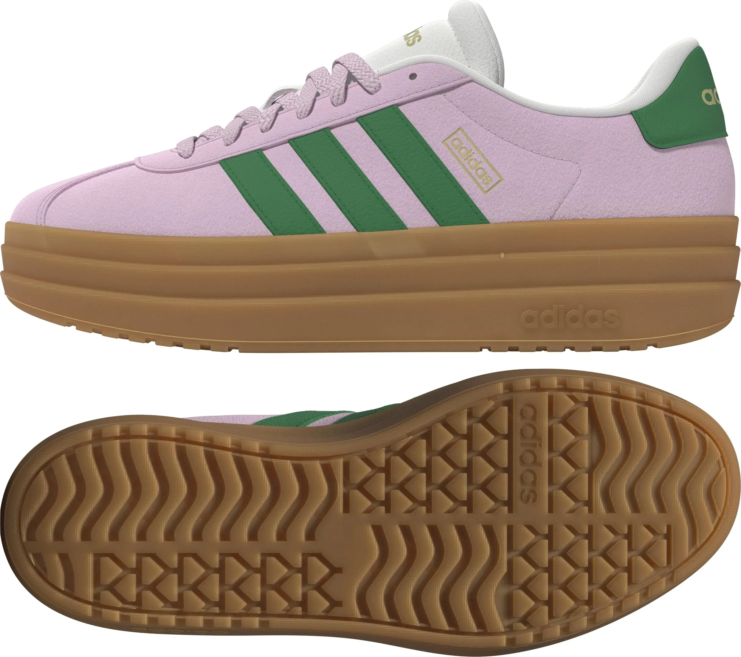 adidas VL Court Bold Shoes, Clear Pink/Court Green/Core White, 41 1/3 EU - immagine 9