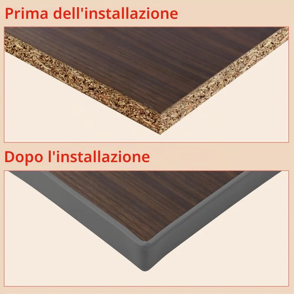 Flintronic Bordatura Autoadesiva a Forma di U, 5m x 18mm - immagine 5