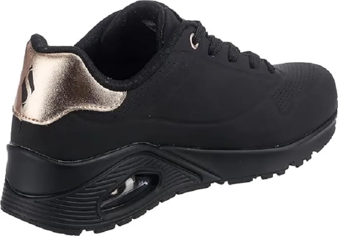 Skechers Uno Golden Air Scarpe da Ginnastica da Donna, Taupe Durabuck/Silver Trim, 38.5 EU - immagine 6