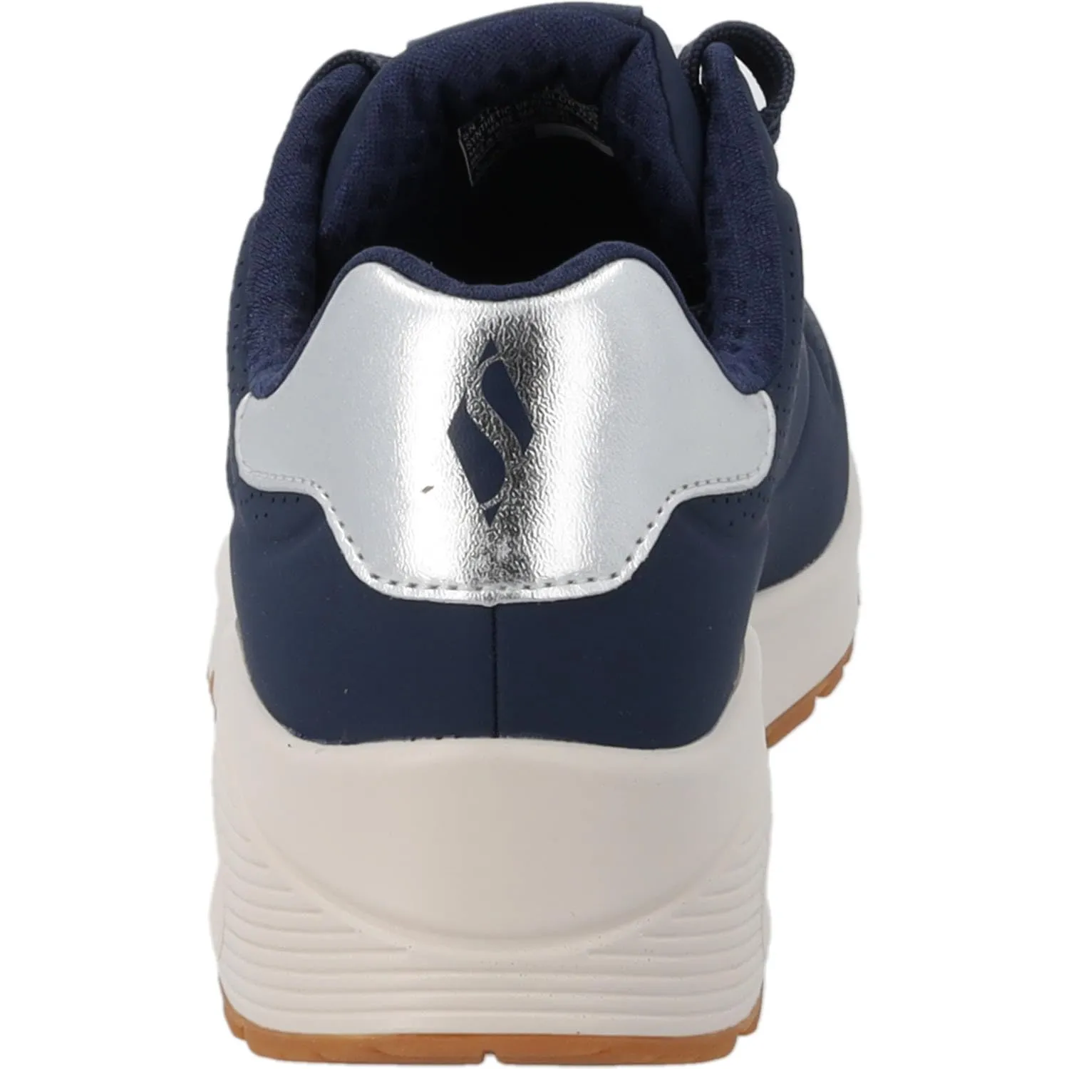Skechers Uno Golden Air Scarpe da Ginnastica da Donna, Navy Durabuck/Silver Trim, 40 EU - immagine 2