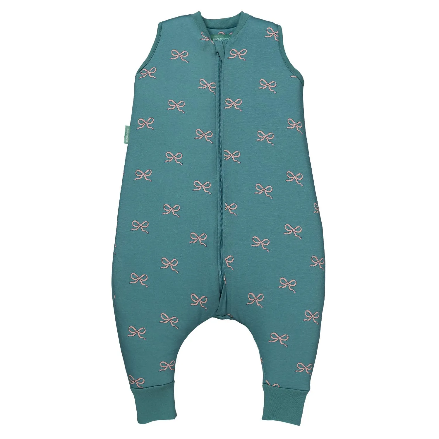 molis & co Sacco Nanna con Piedini Invernale 2.5 TOG, 100% Cotone Oeko-Tex 100, Bows (3-6 Mesi) - immagine 1