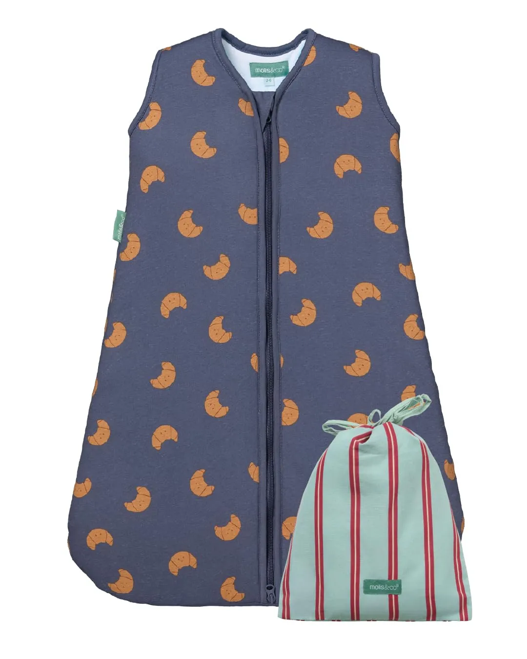 molis & co Sacco Nanna Invernale 2.5 TOG 100% Cotone Oeko-TEX 100 - Croissants (18-36 mesi) - immagine 1