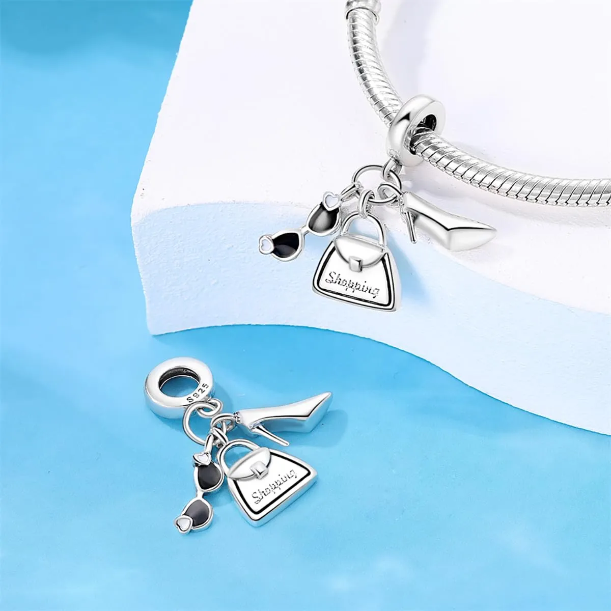 LNQOBU Ciondolo Charm Donna in Argento Sterling 925 per Bracciali e Collane - immagine 2