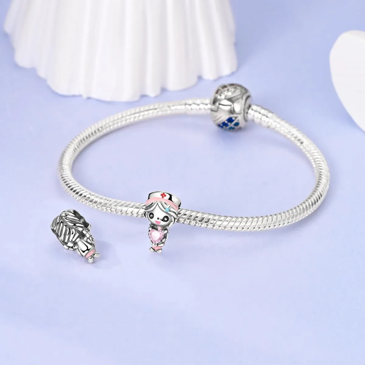 LNQOBU Ciondolo Charm Donna in Argento Sterling 925 per Bracciali e Collane - immagine 3