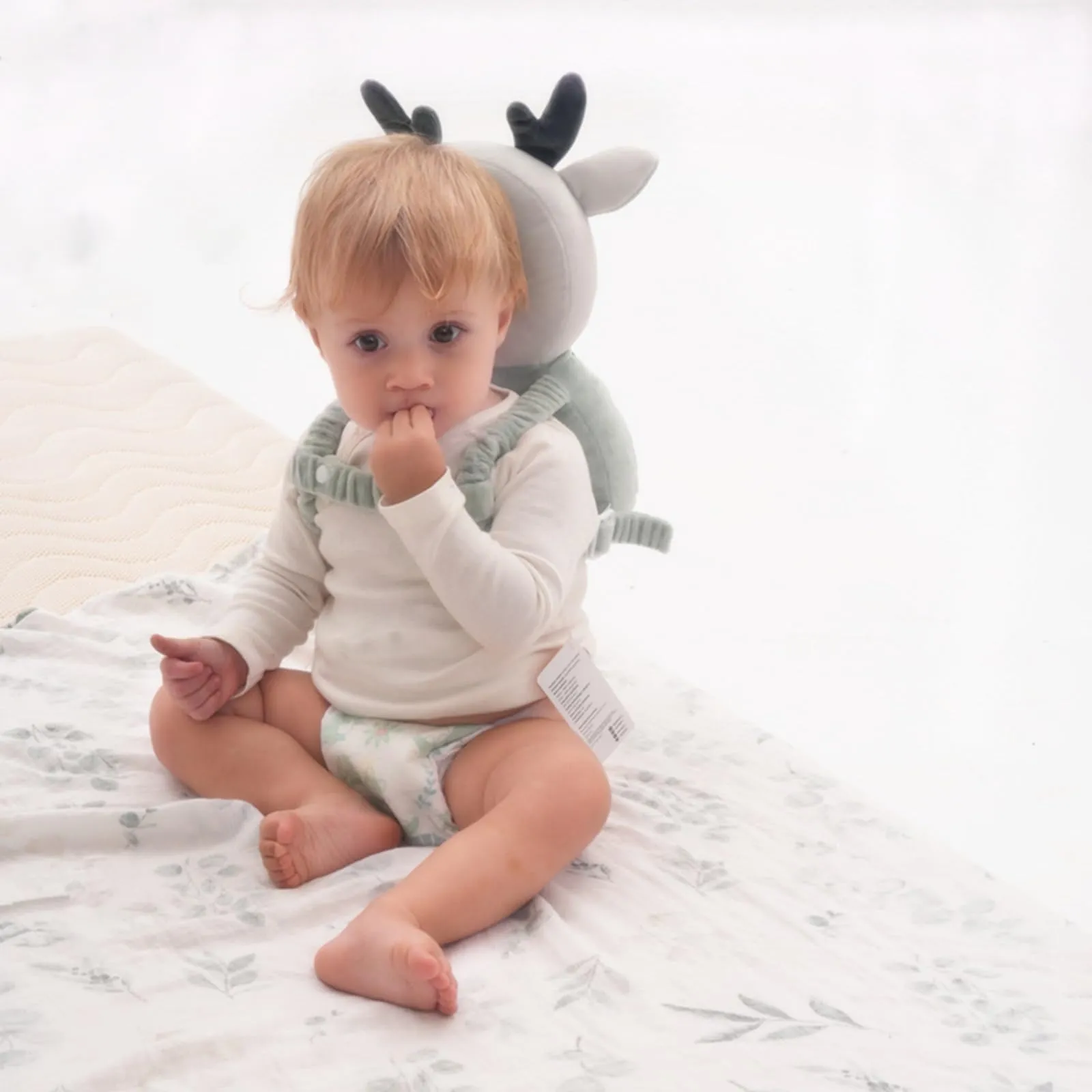 Bambebe Protezione Testa Anticaduta per Neonato e Bambini, Cuscino Zainetto Regolabile Primi Passi (Cervo) - immagine 7