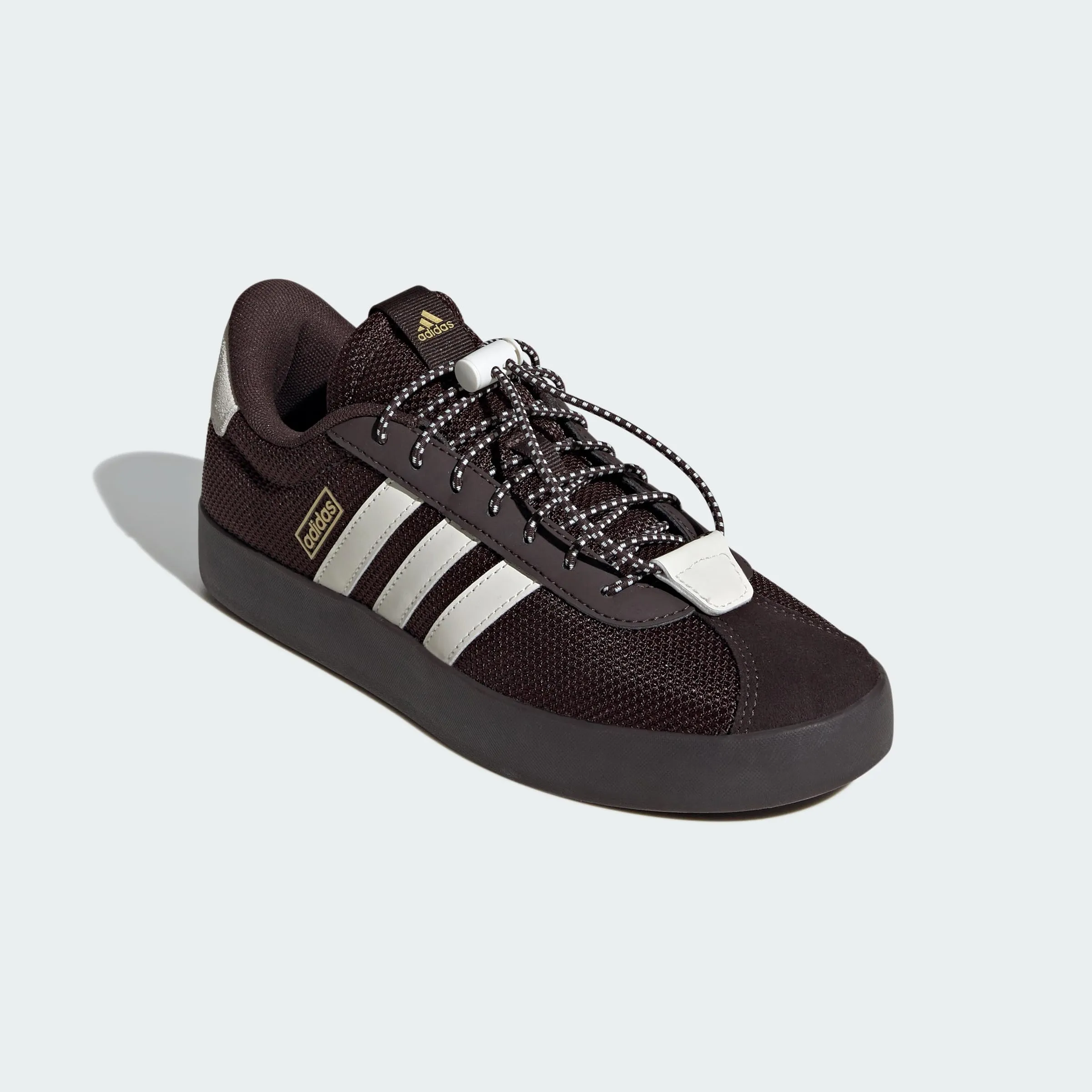 adidas VL Court 3.0 Shoes - Aurora Coffee/Off White/Gold Met. - 38 EU - immagine 6