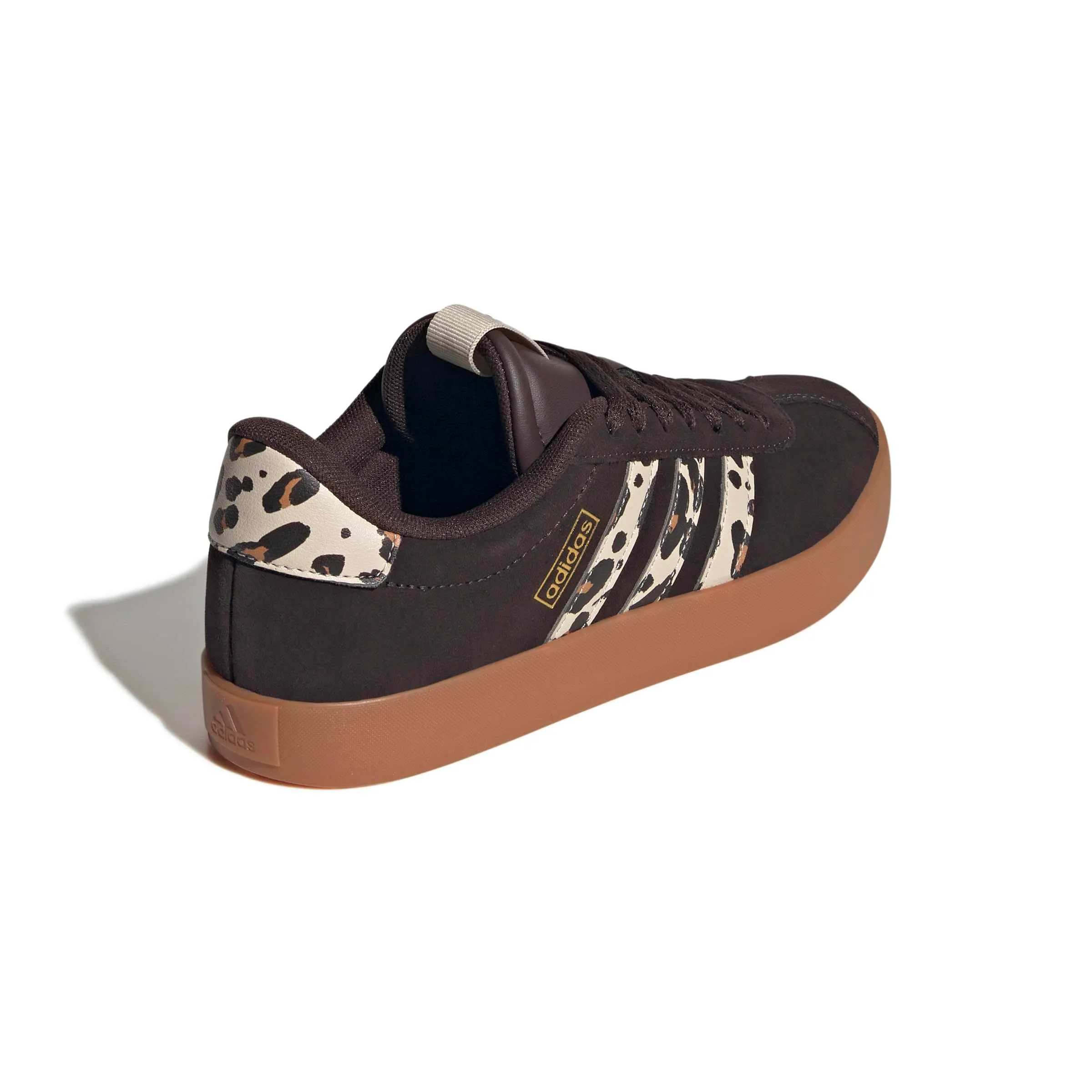 adidas VL Court 3.0 Shoes, Aurora Coffee/Crystal Linen/Amber Gum, 39 1/3 EU - immagine 5