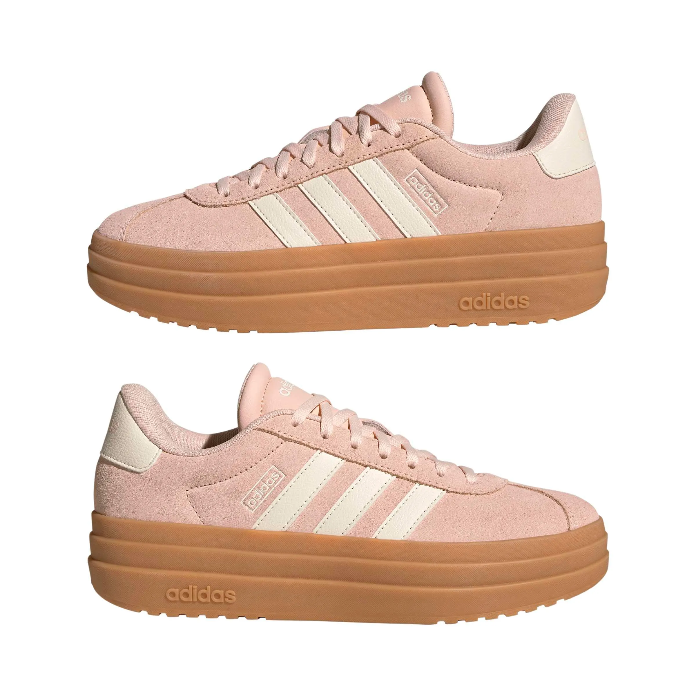 adidas VL Court Bold Shoes, Blush Pink/Off White/Gum 3, 42 EU - immagine 8