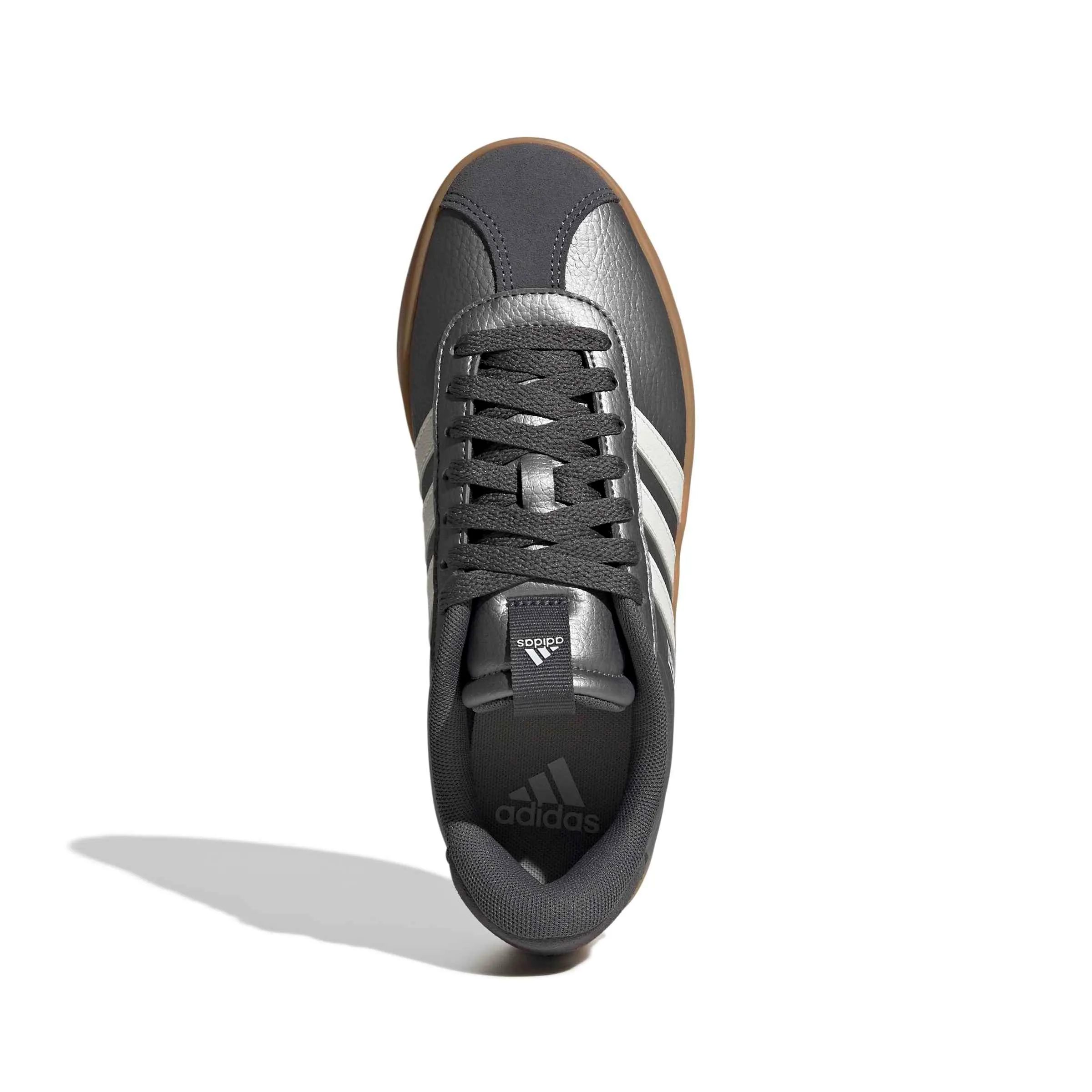 adidas VL Court 3.0 Shoes, Iron Met/Core White/Grey Five, 36 EU - immagine 2