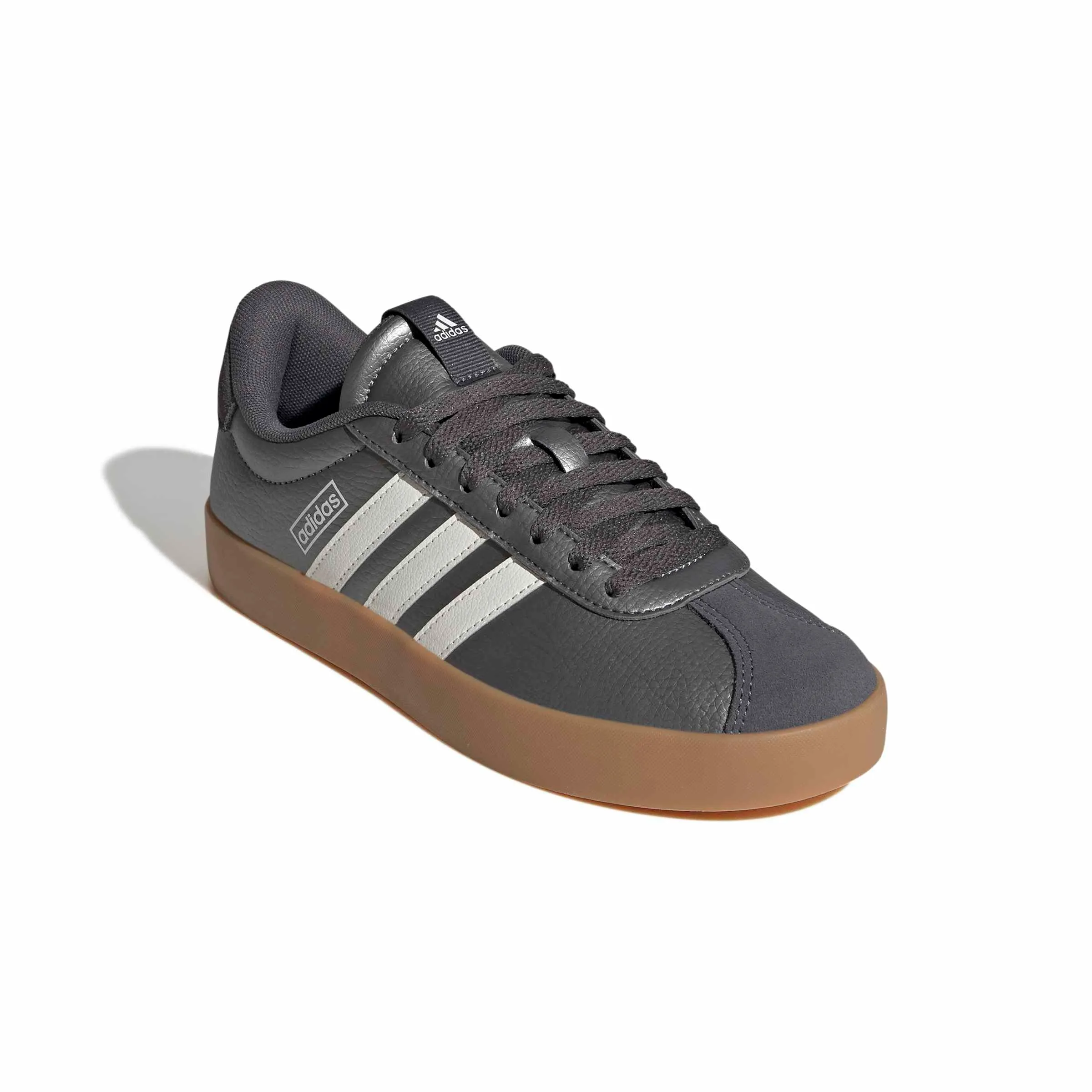 adidas VL Court 3.0 Shoes, Iron Met/Core White/Grey Five, 36 EU - immagine 4