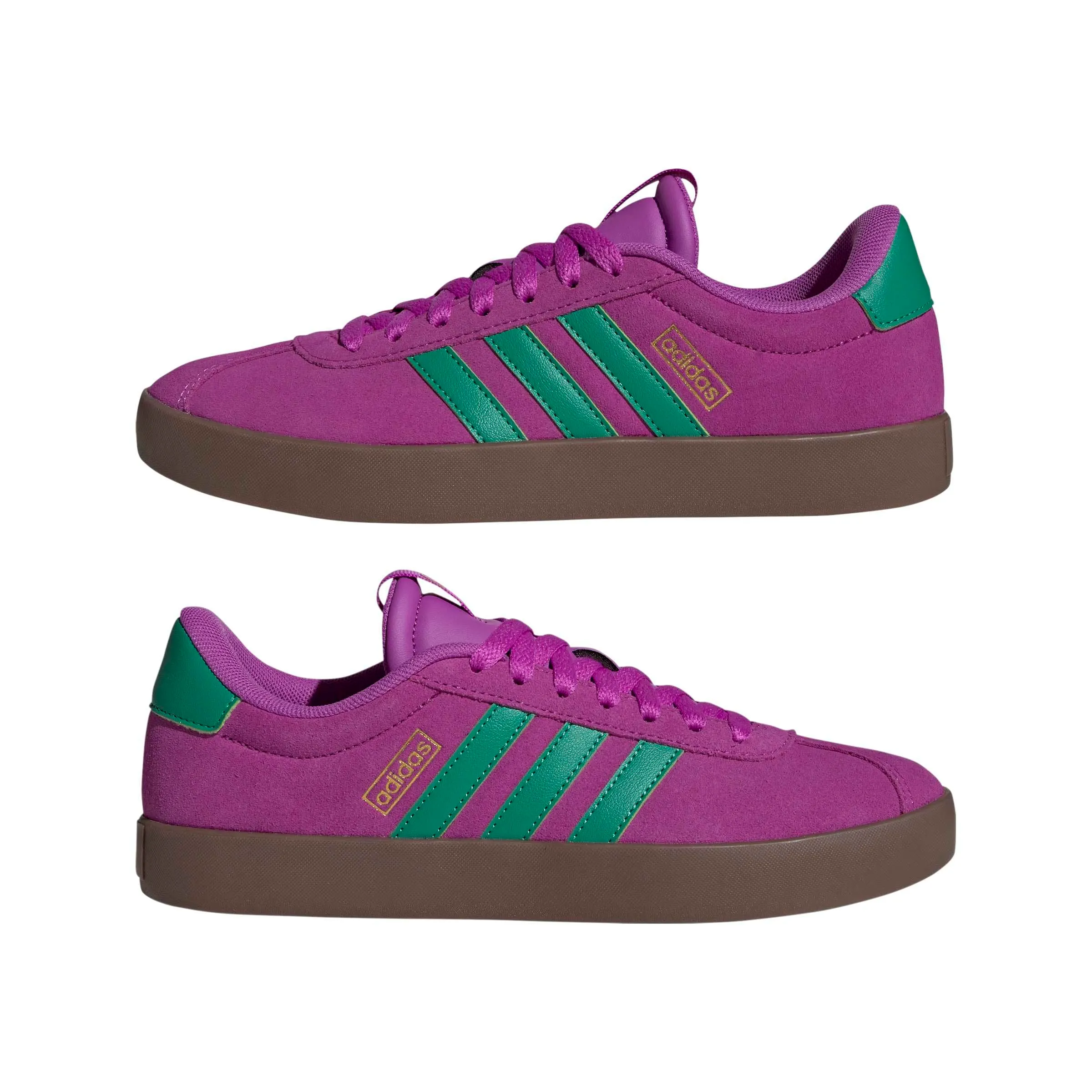 adidas VL Court 3.0 Shoes, Purple Burst/Court Green/Gold Met., 40 EU - immagine 6