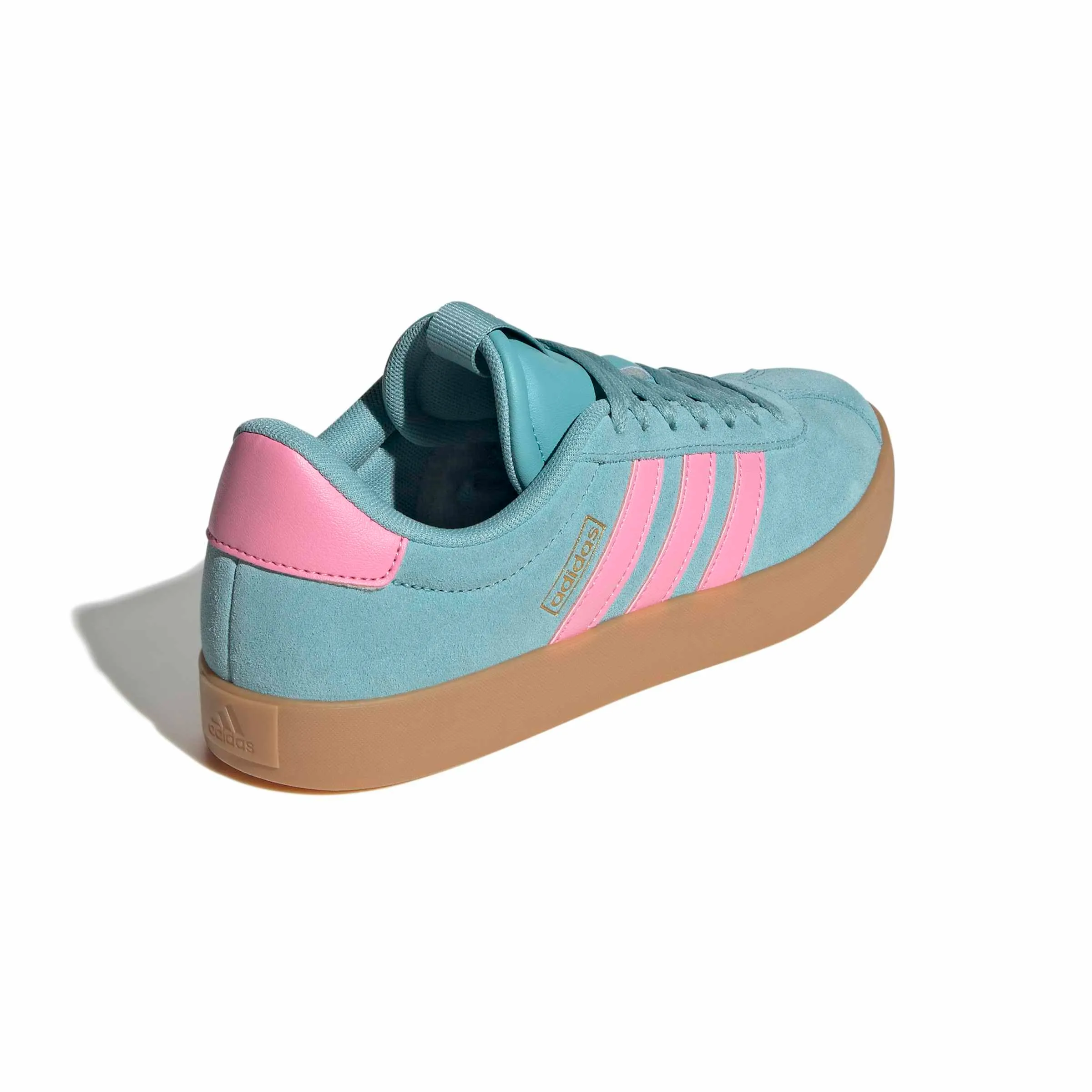 adidas VL Court 3.0 Shoes, Mint Ton/Bliss Pink/Gold Met, 40 2/3 EU - immagine 6