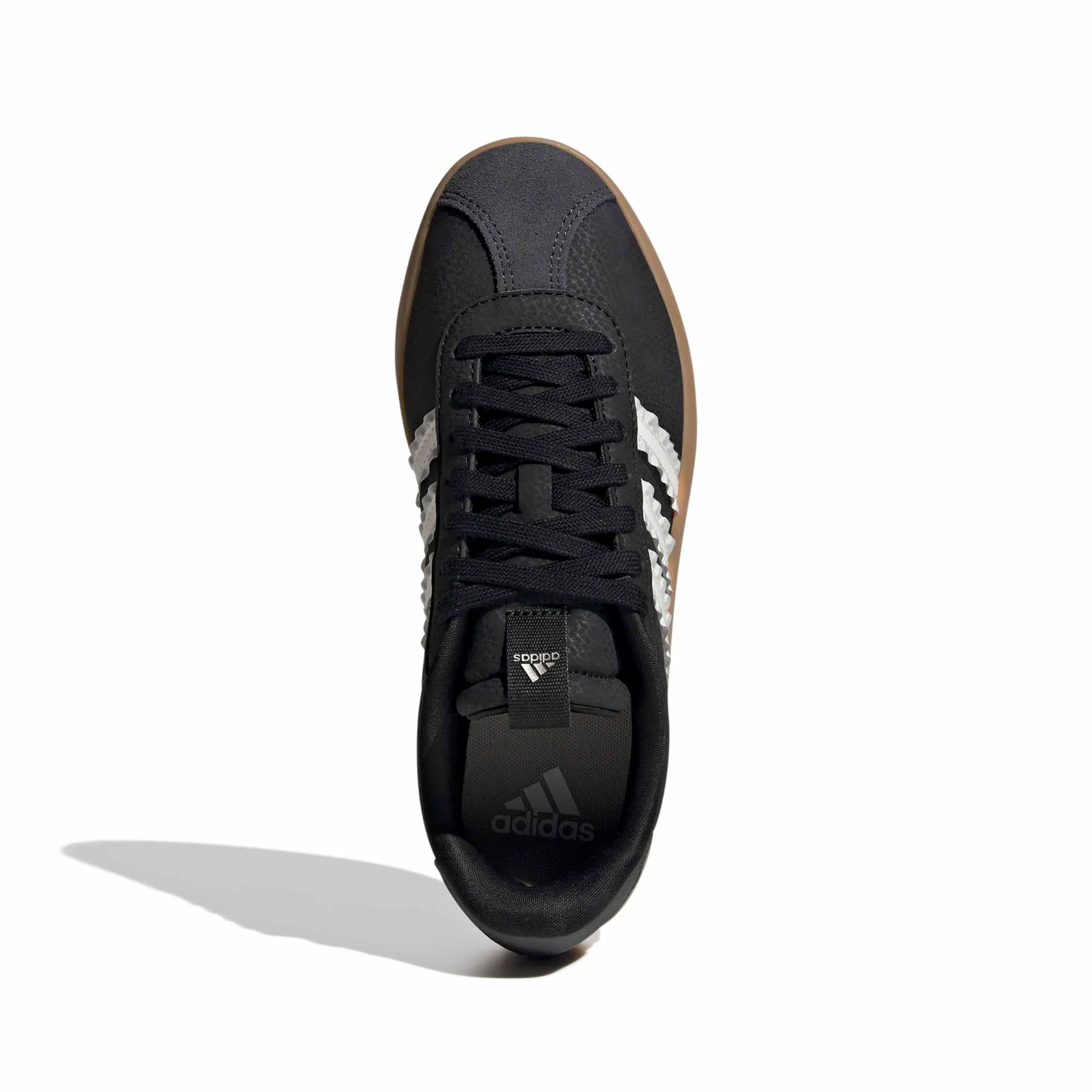 adidas VL Court 3.0 Shoes, Core Black/Core White/Cyber Met, 40 2/3 EU - immagine 2