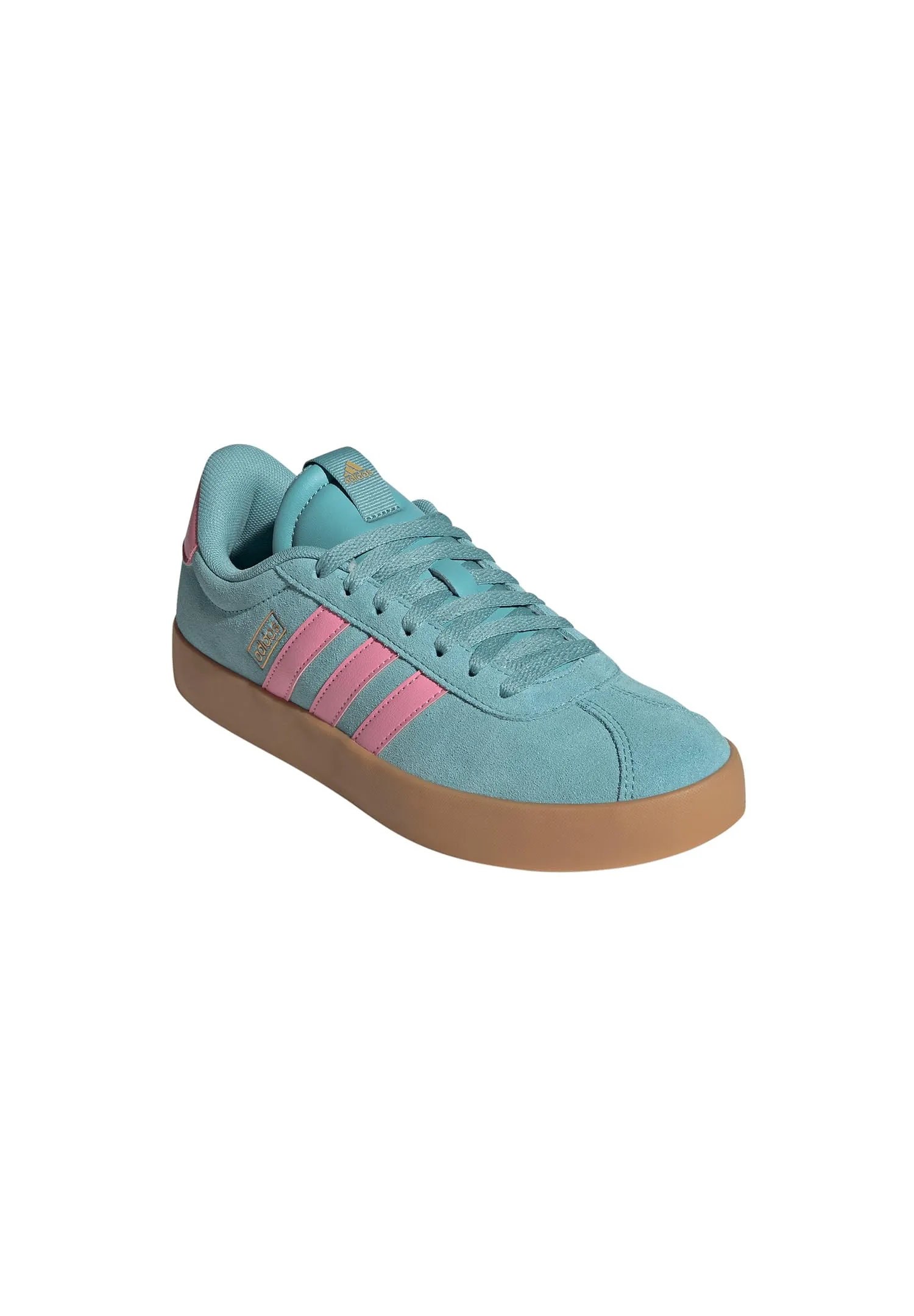 adidas VL Court 3.0 Shoes, Mint Ton/Bliss Pink/Gold Met., 38 EU - immagine 4