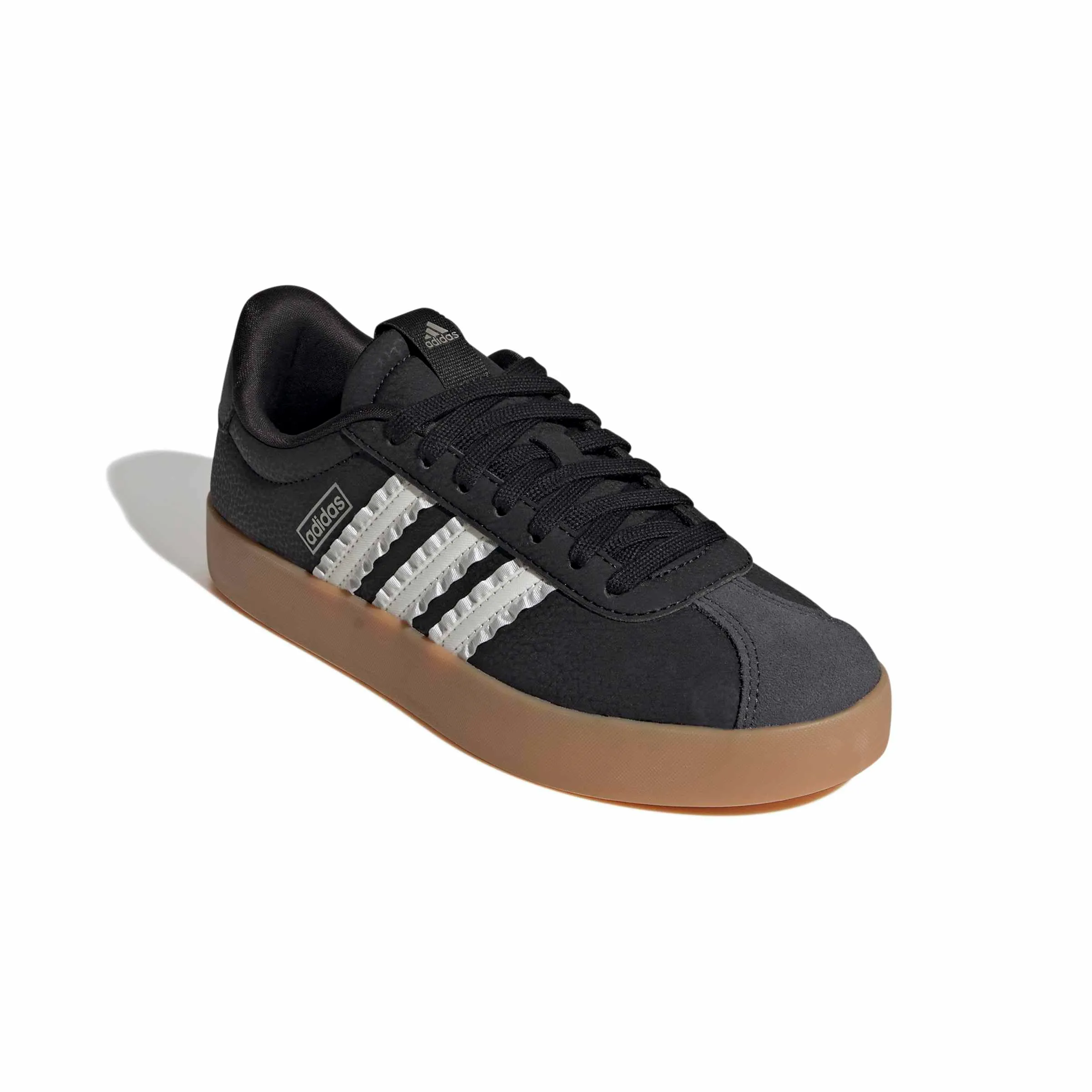 adidas VL Court 3.0 Shoes, Core Black/Core White/Cyber Met, 44 EU - immagine 4