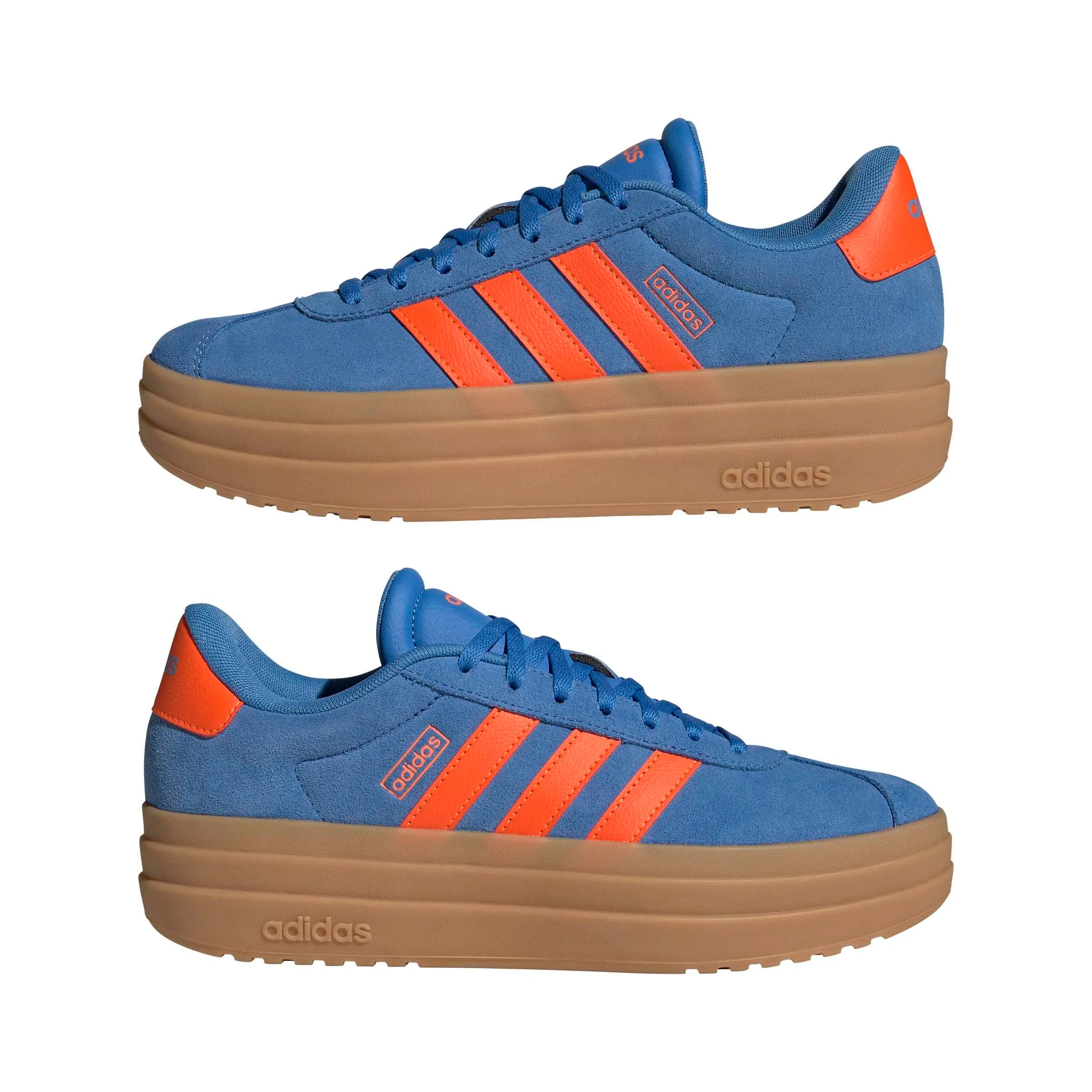 Adidas Donna VL Court Bold Shoes, Ray Blue/Impact Orange/Gum 3, 40 EU - immagine 7