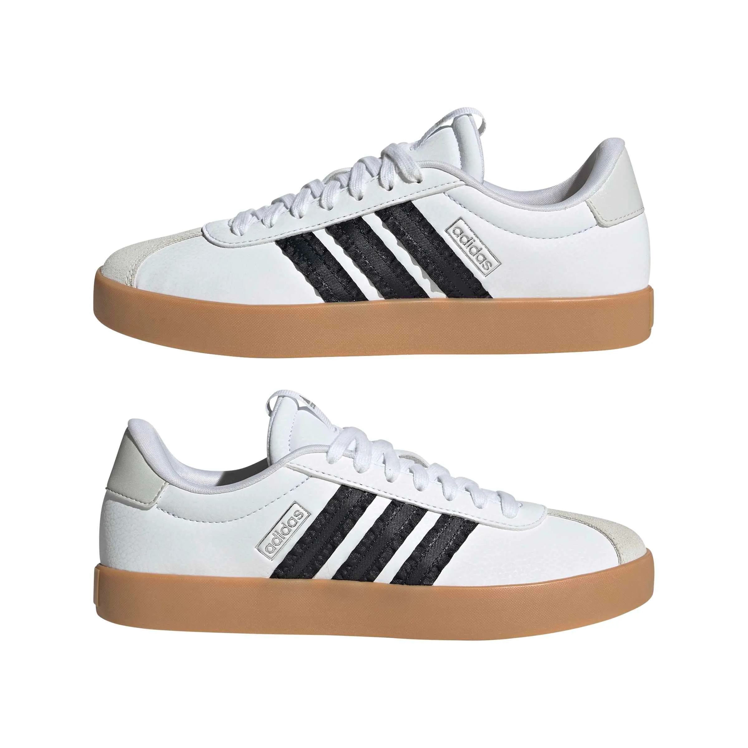 adidas VL Court 3.0 Shoes, Ftwr White/Core Black/Orbit Grey, 36 2/3 EU - immagine 8