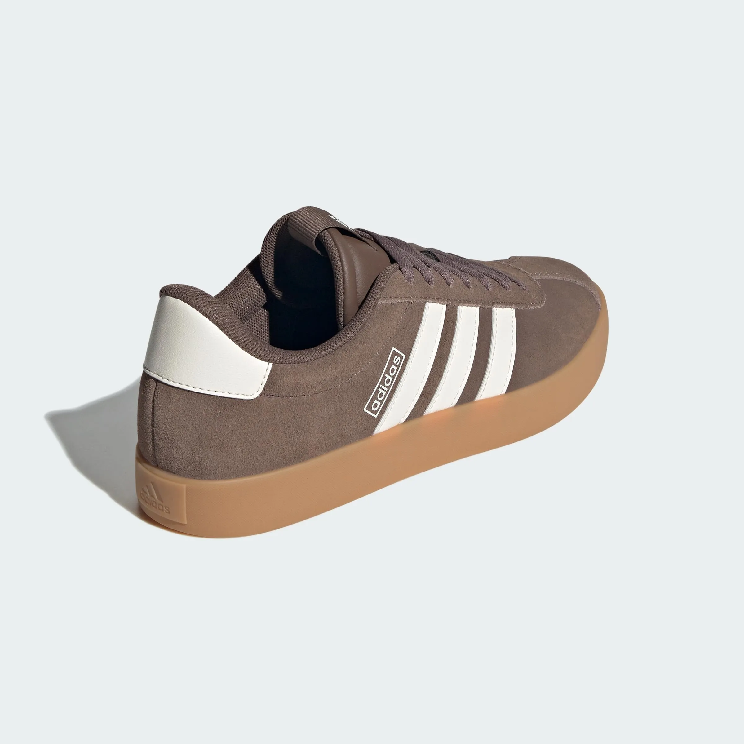 adidas VL Court 3.0 Shoes, Earth Strata/Chalk White/Gum 3, 39 1/3 EU - immagine 8