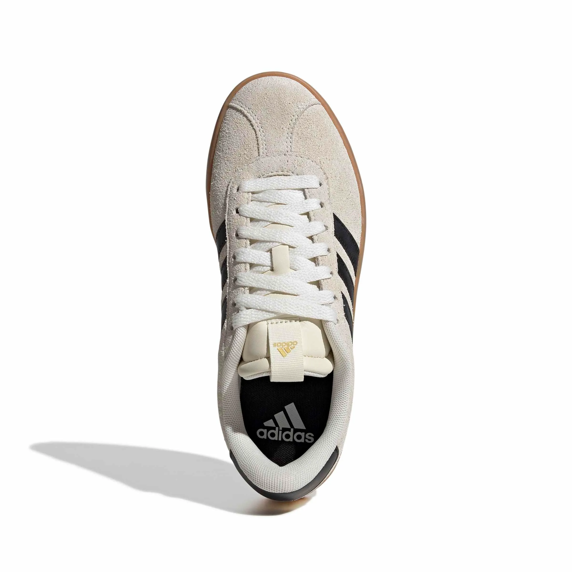 adidas VL Court 3.0 Shoes, Cream White/Core Black/Gold Met., 39 1/3 EU - immagine 3