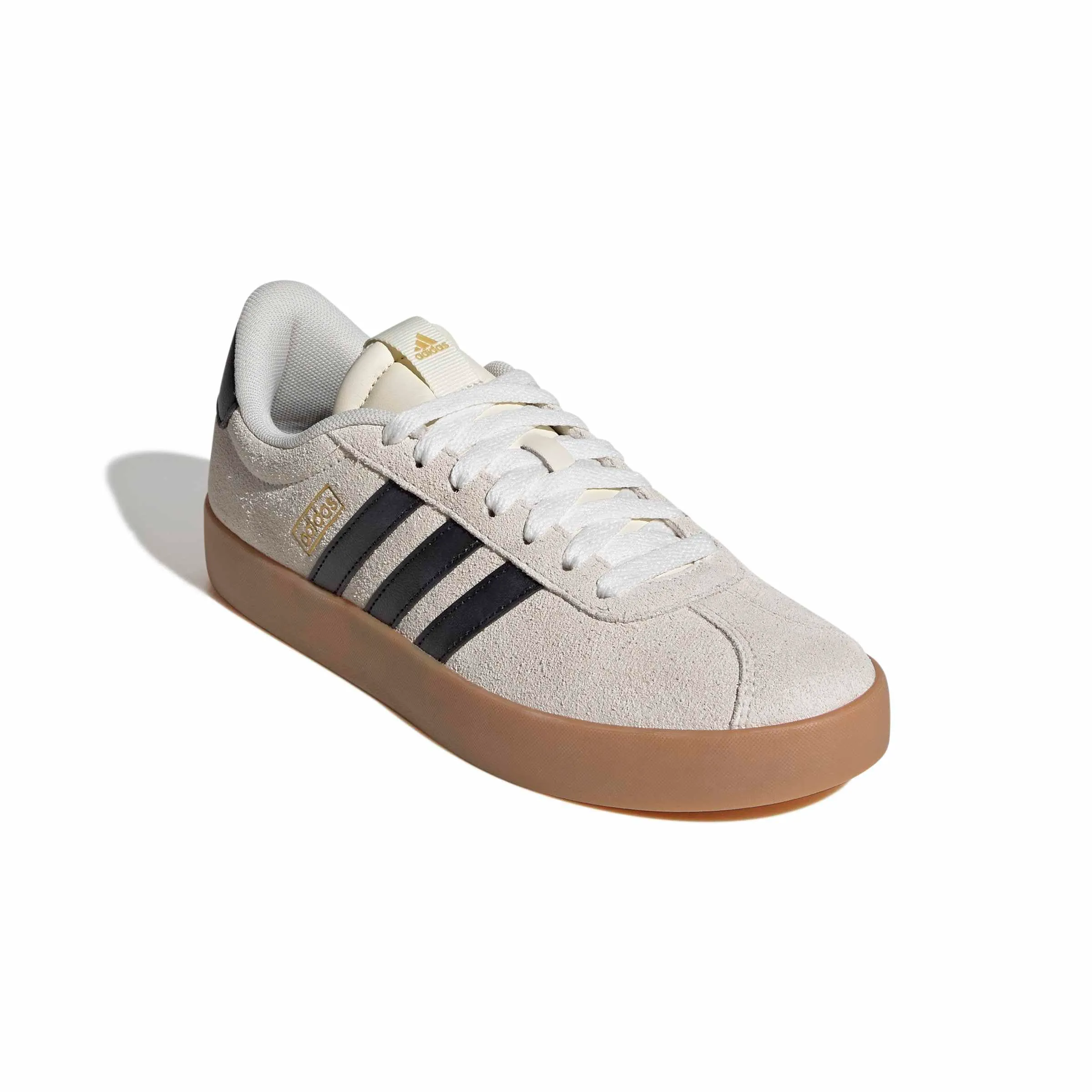 adidas VL Court 3.0 Shoes, Cream White/Core Black/Gold Met, 38 EU - immagine 5