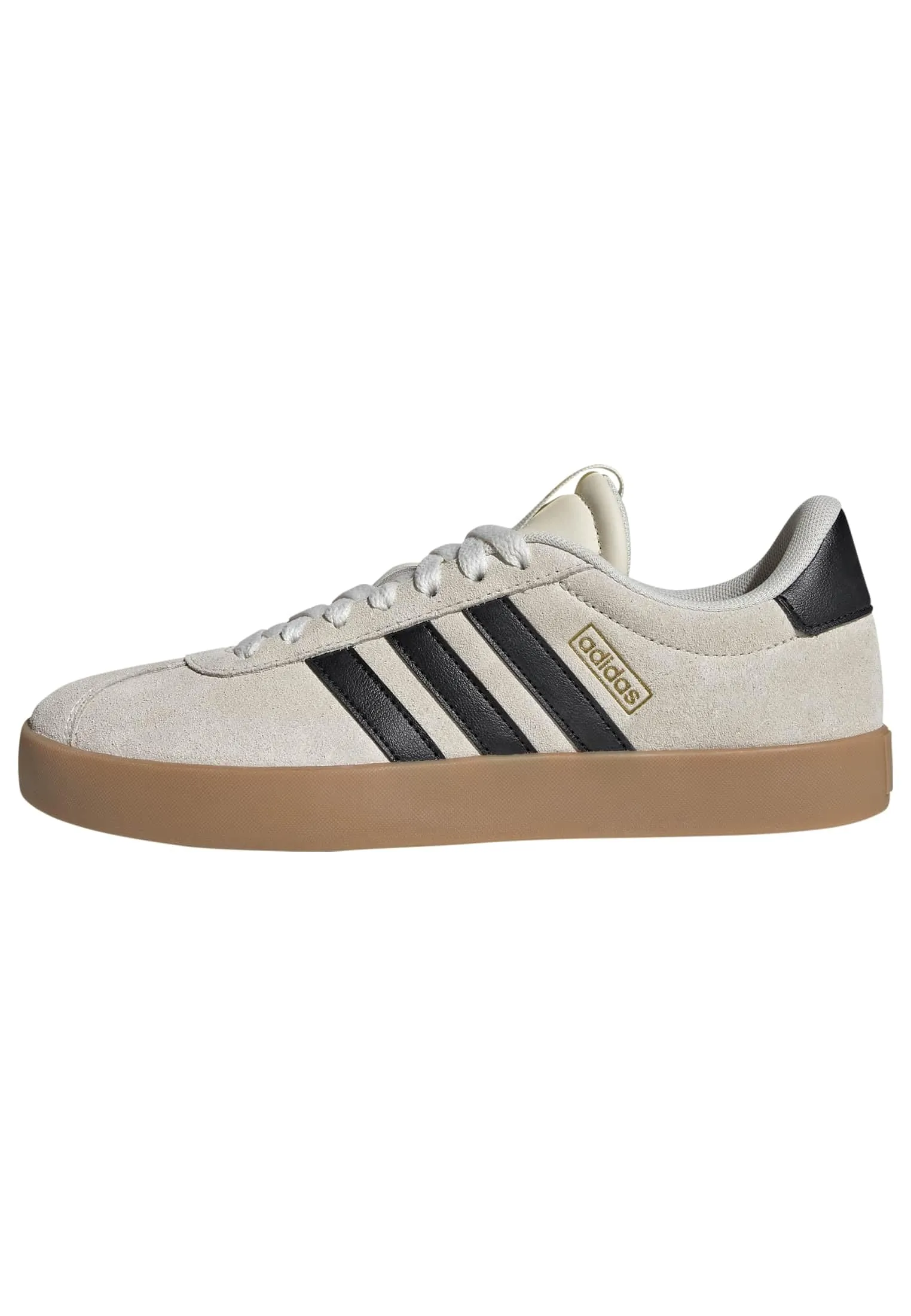 adidas VL Court 3.0 Shoes, Cream White/Core Black/Gold Met., 42 EU - immagine 1
